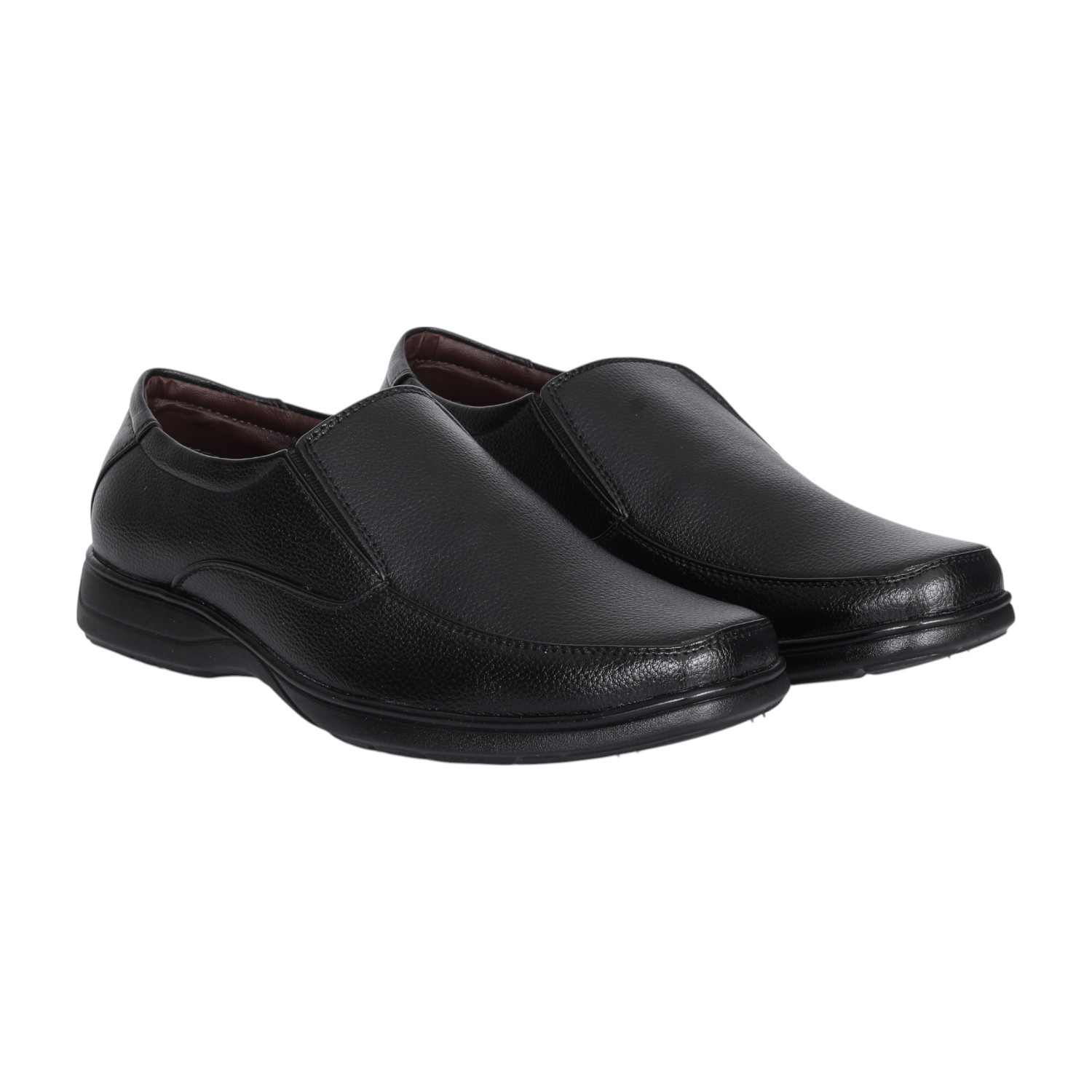 Men Black Classic Slip-On Formal Shoes