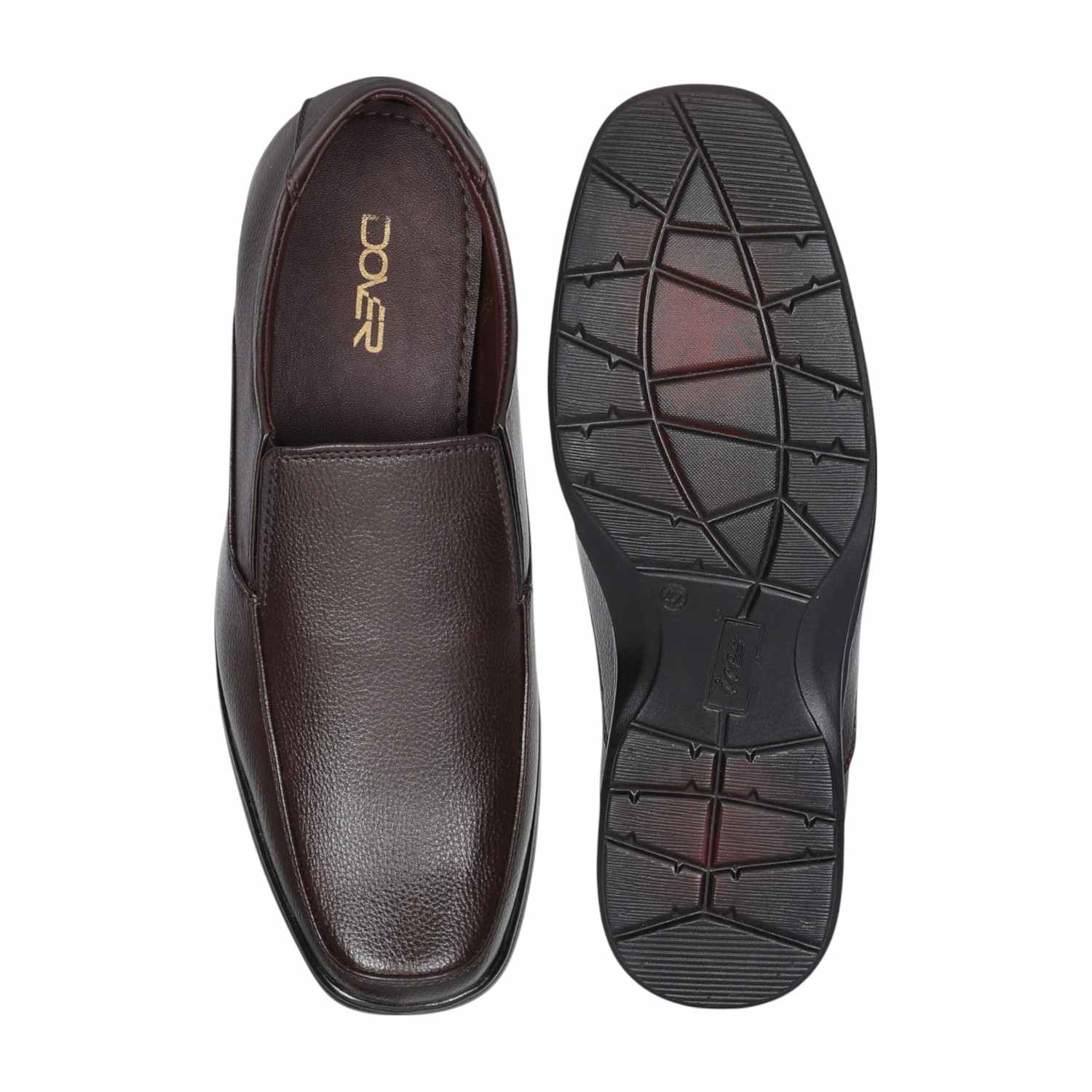 Men Brown Classic Slip-On Formal Shoes
