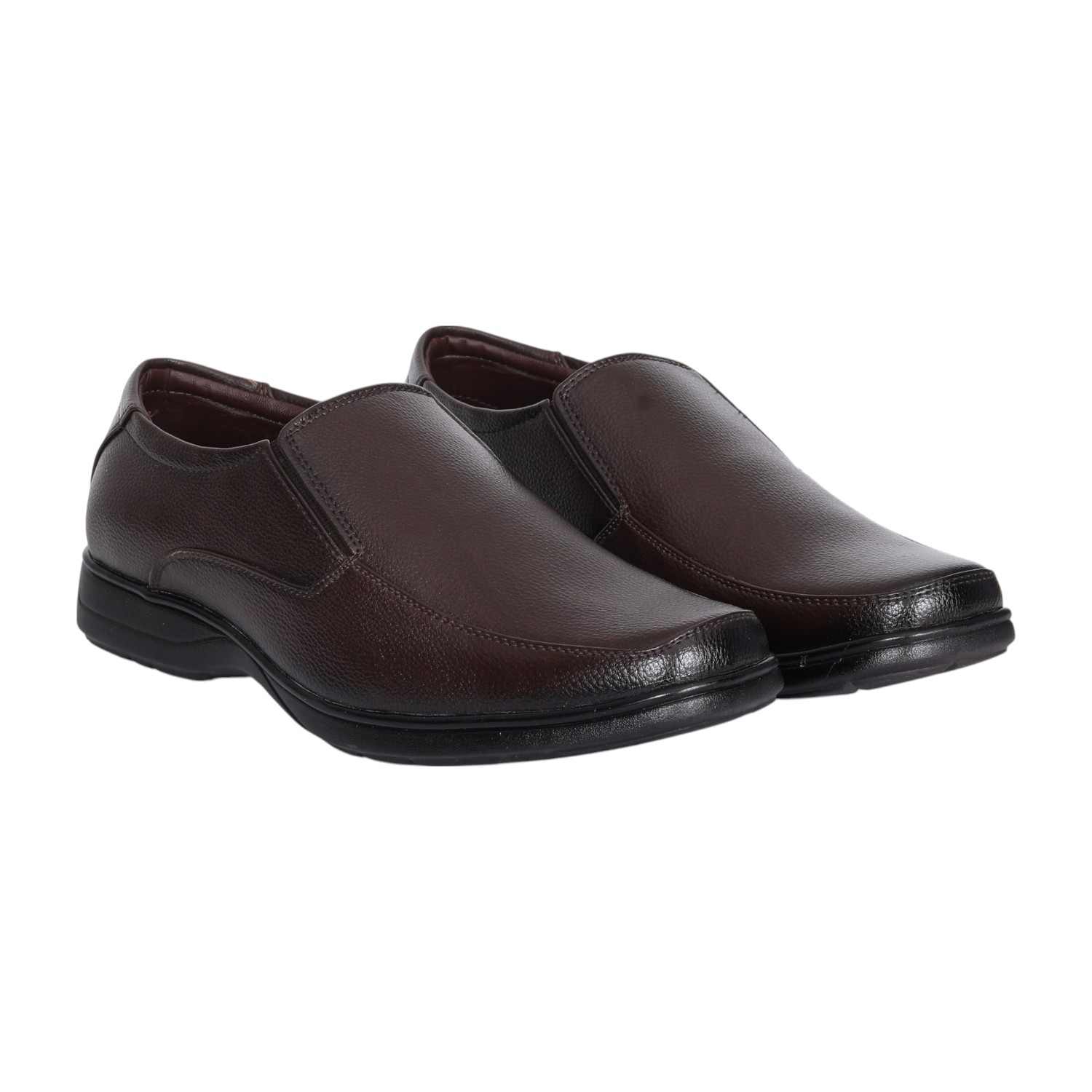 Men Brown Classic Slip-On Formal Shoes