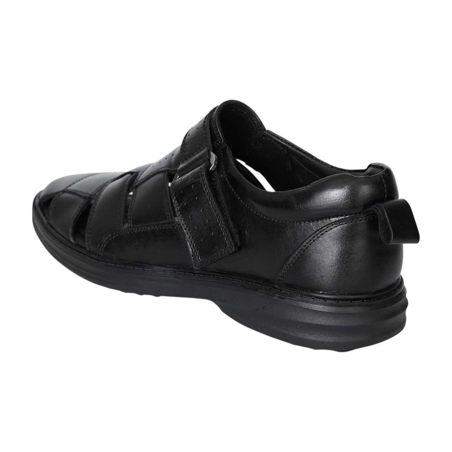 Men Black Comfort Fisherman Shoes