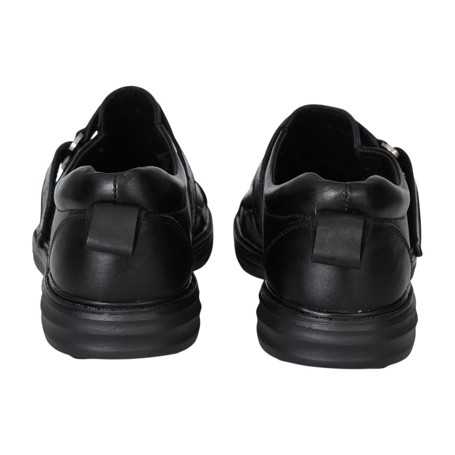 Men Black Comfort Fisherman Shoes