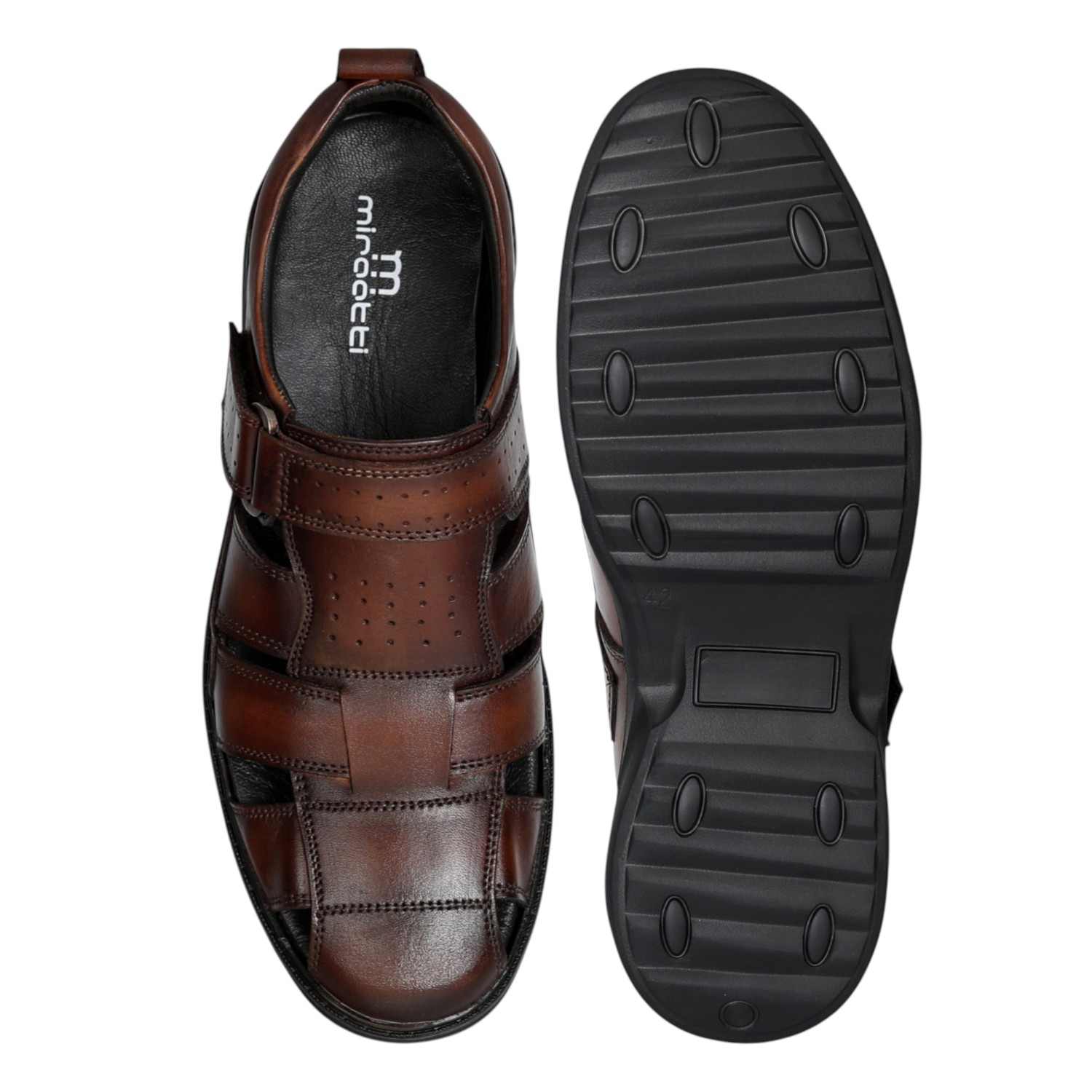 Men Brown Comfort Fisherman Shoes