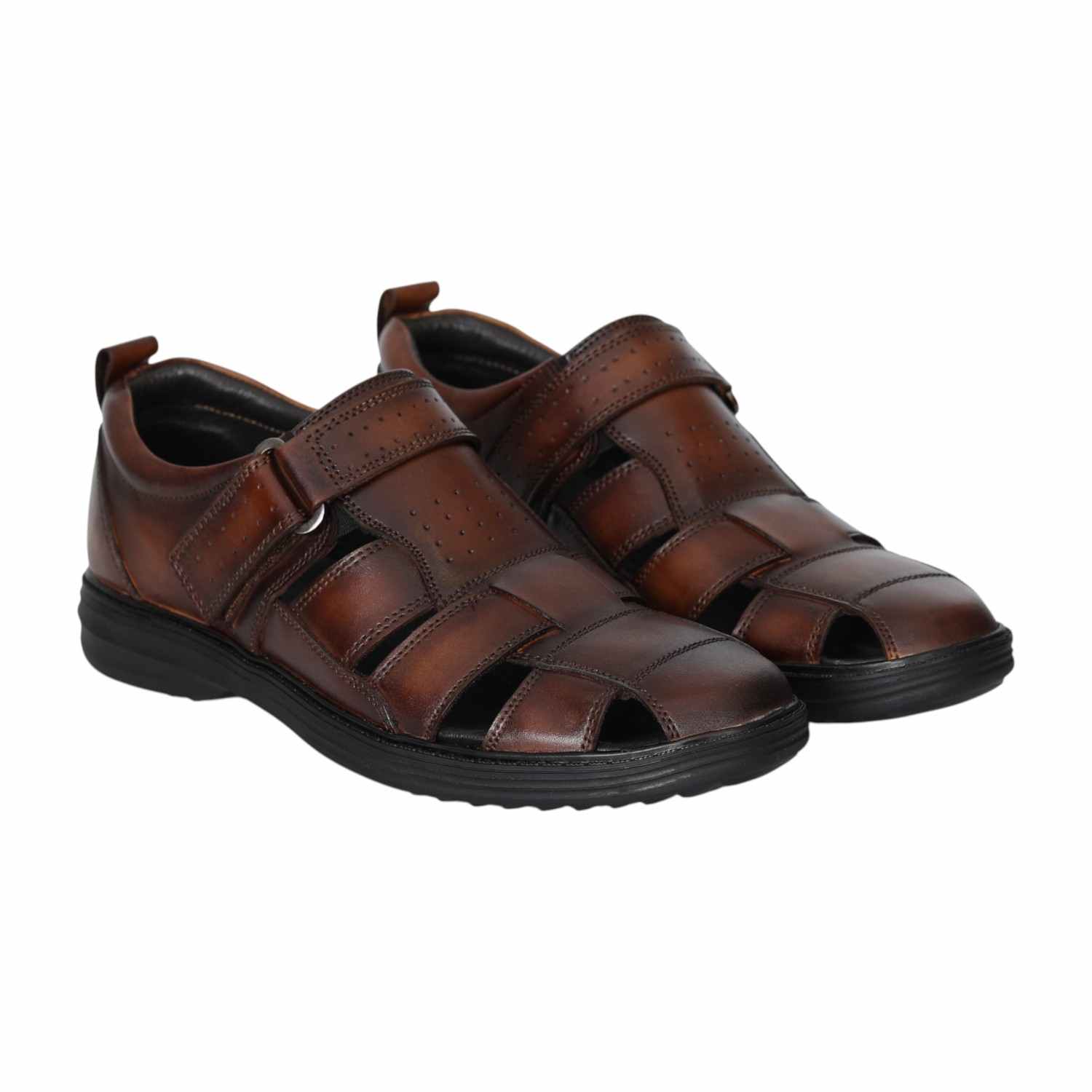 Men Brown Comfort Fisherman Shoes