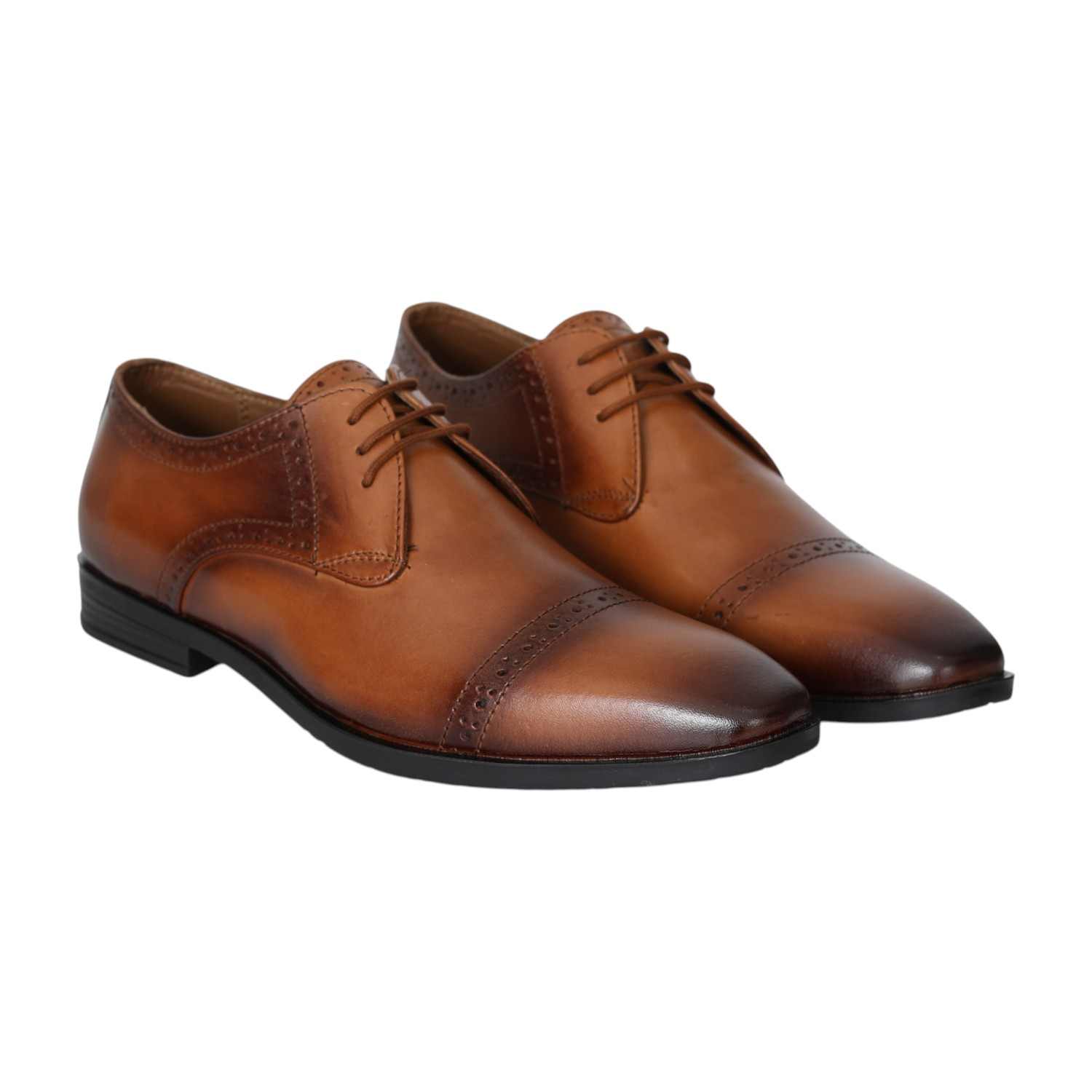 Men Premium Tan Formal Shoes