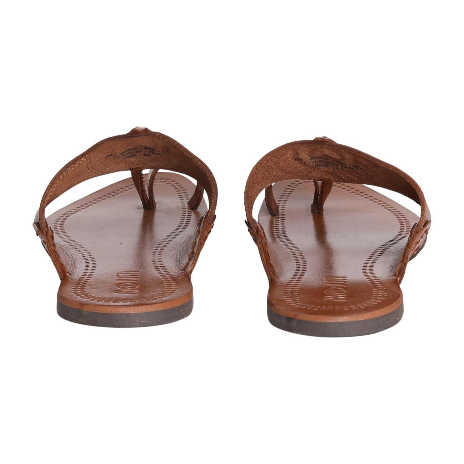 Men Tan Decorative Strap Sandals