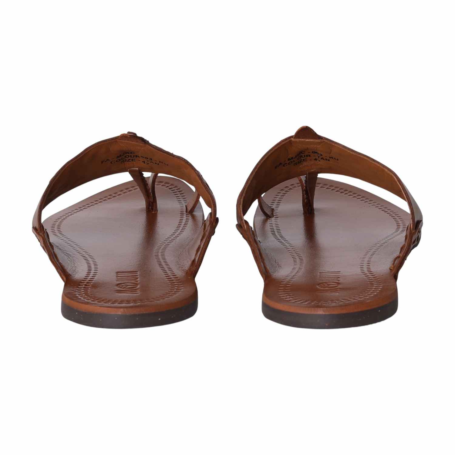Men Rich Tan Woven Strap Sandal