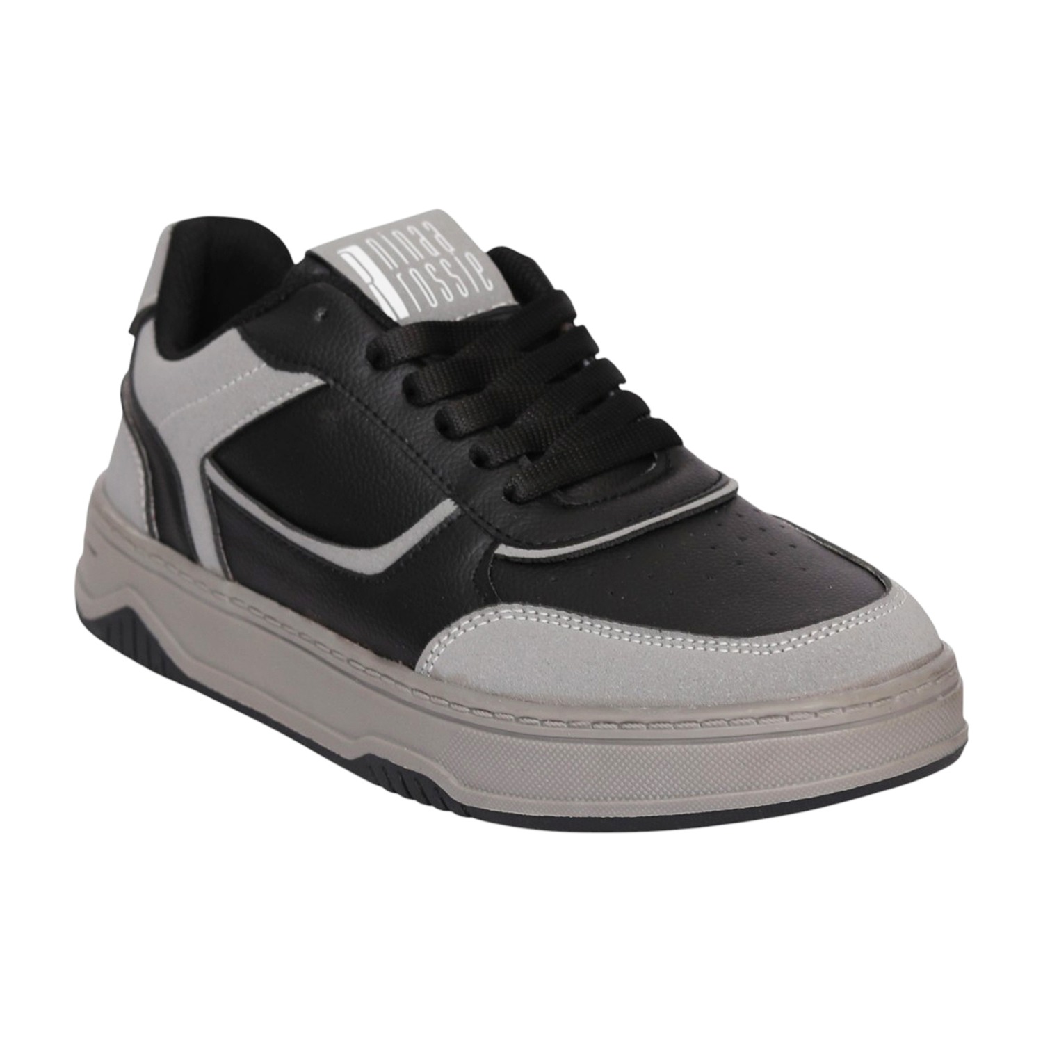 Women Black Trendy Low-Top Sneaker