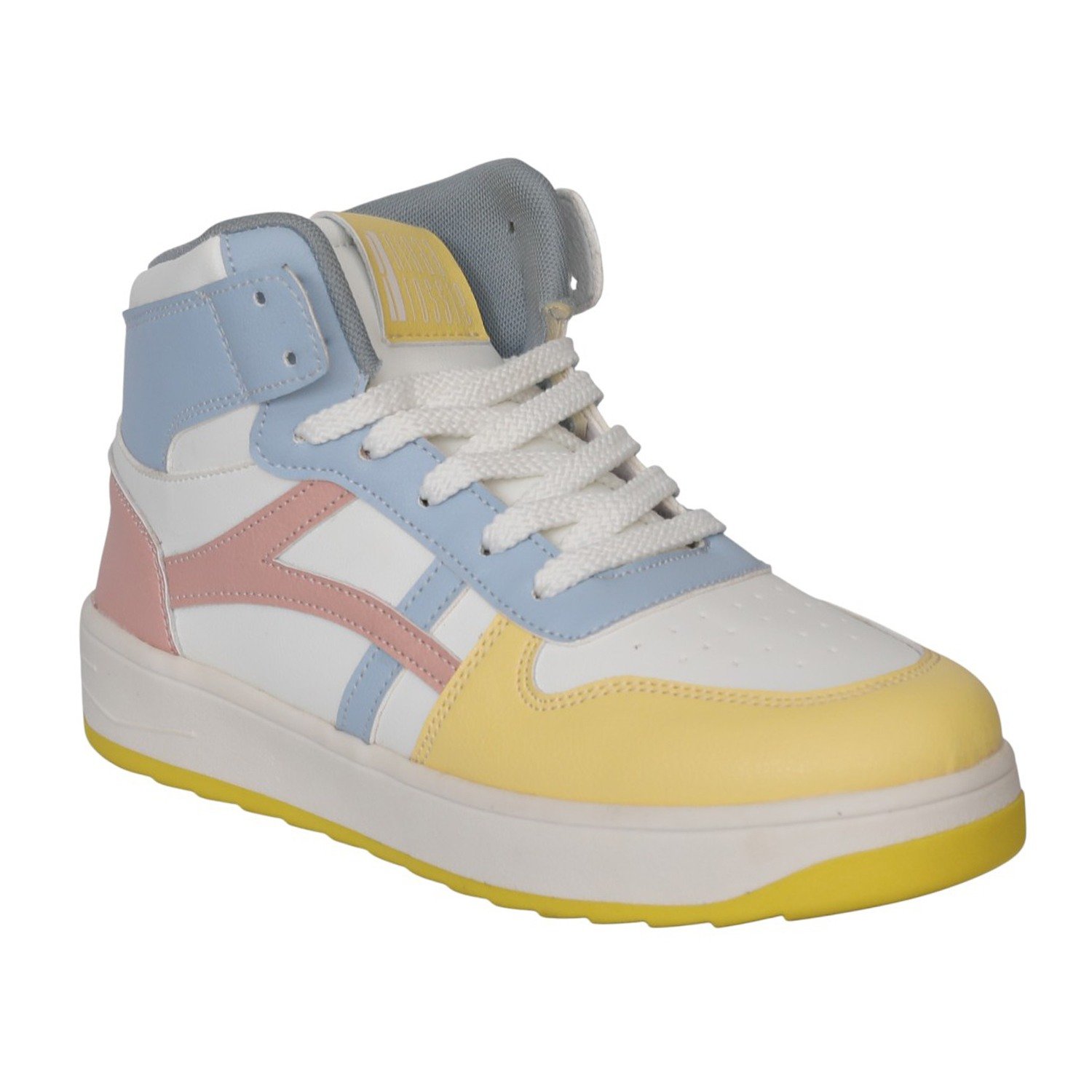 Women Pastel Street High-Top Sneakers