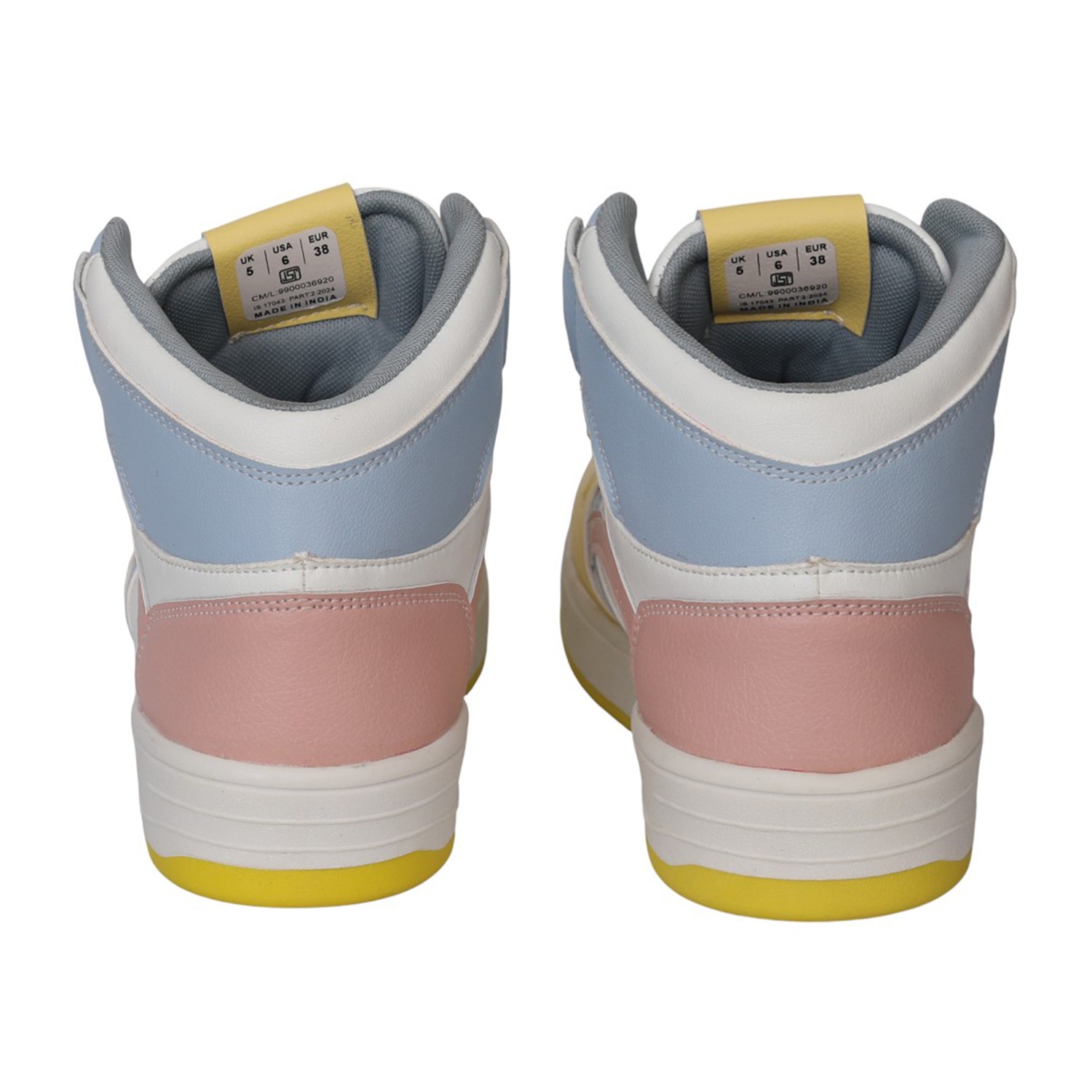 Women Pastel Street High-Top Sneakers