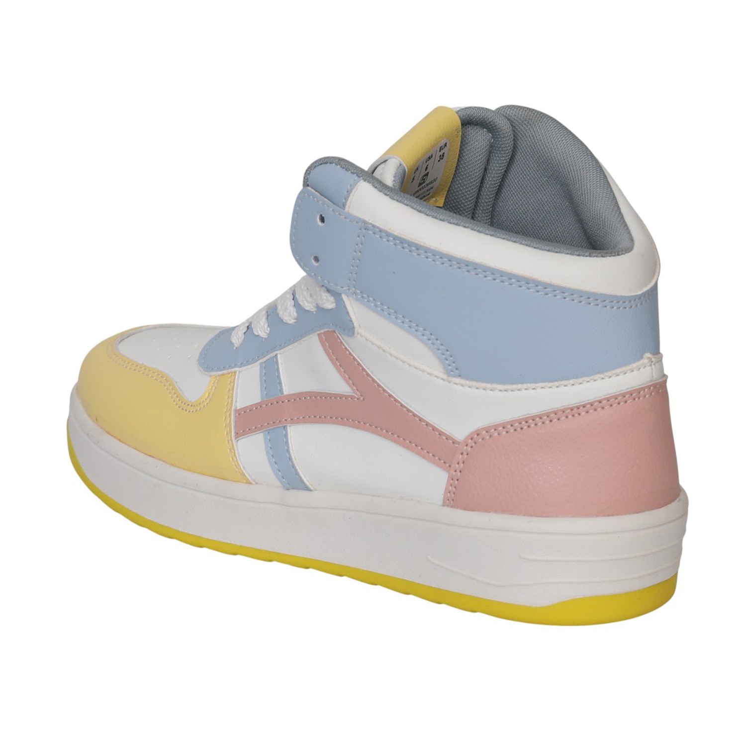 Women Pastel Street High-Top Sneakers