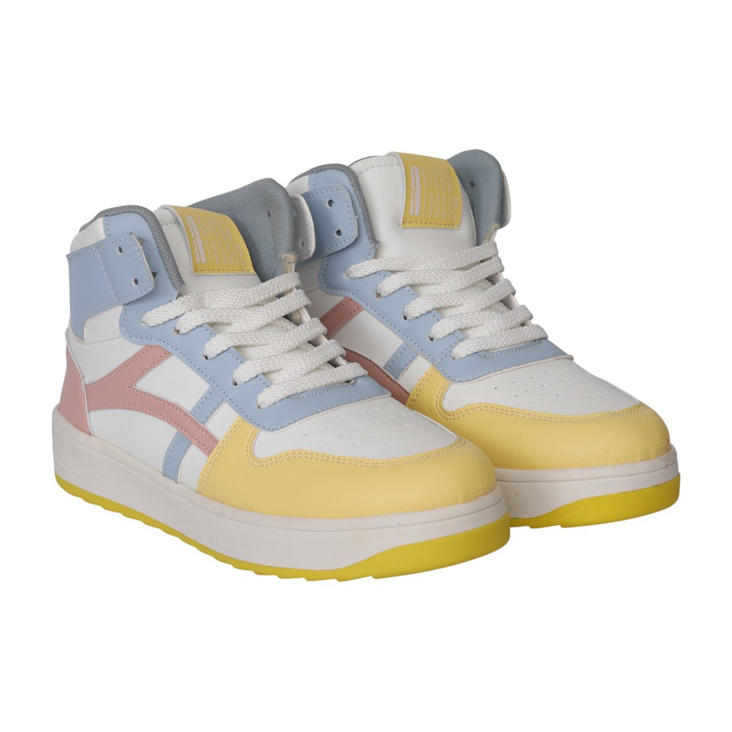 Women Pastel Street High-Top Sneakers