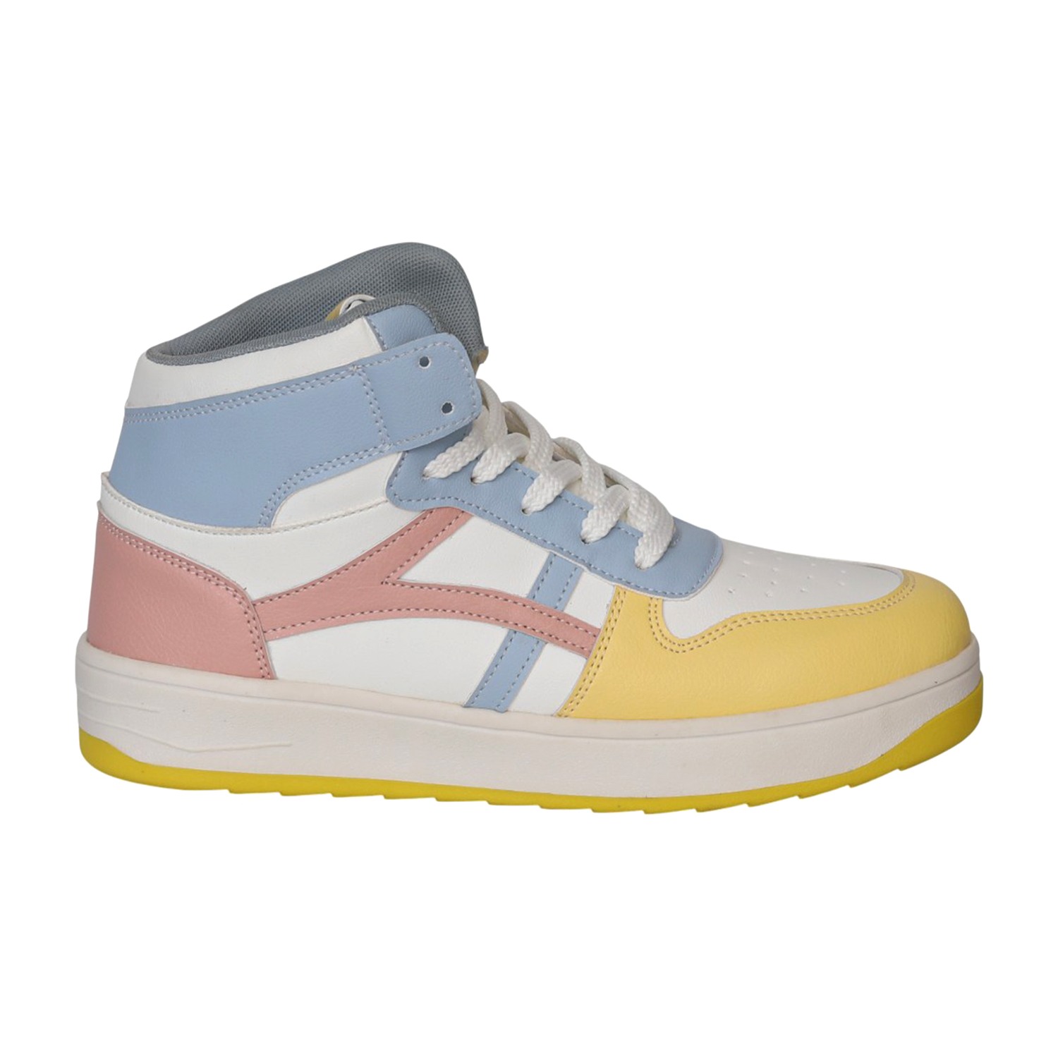Women Pastel Street High-Top Sneakers