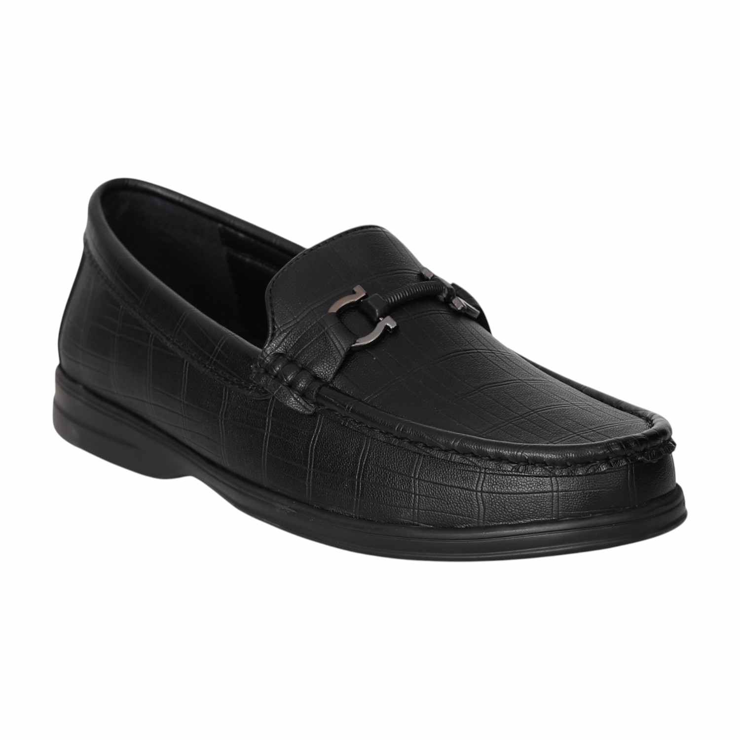 Men Classic Black Bit Loafers