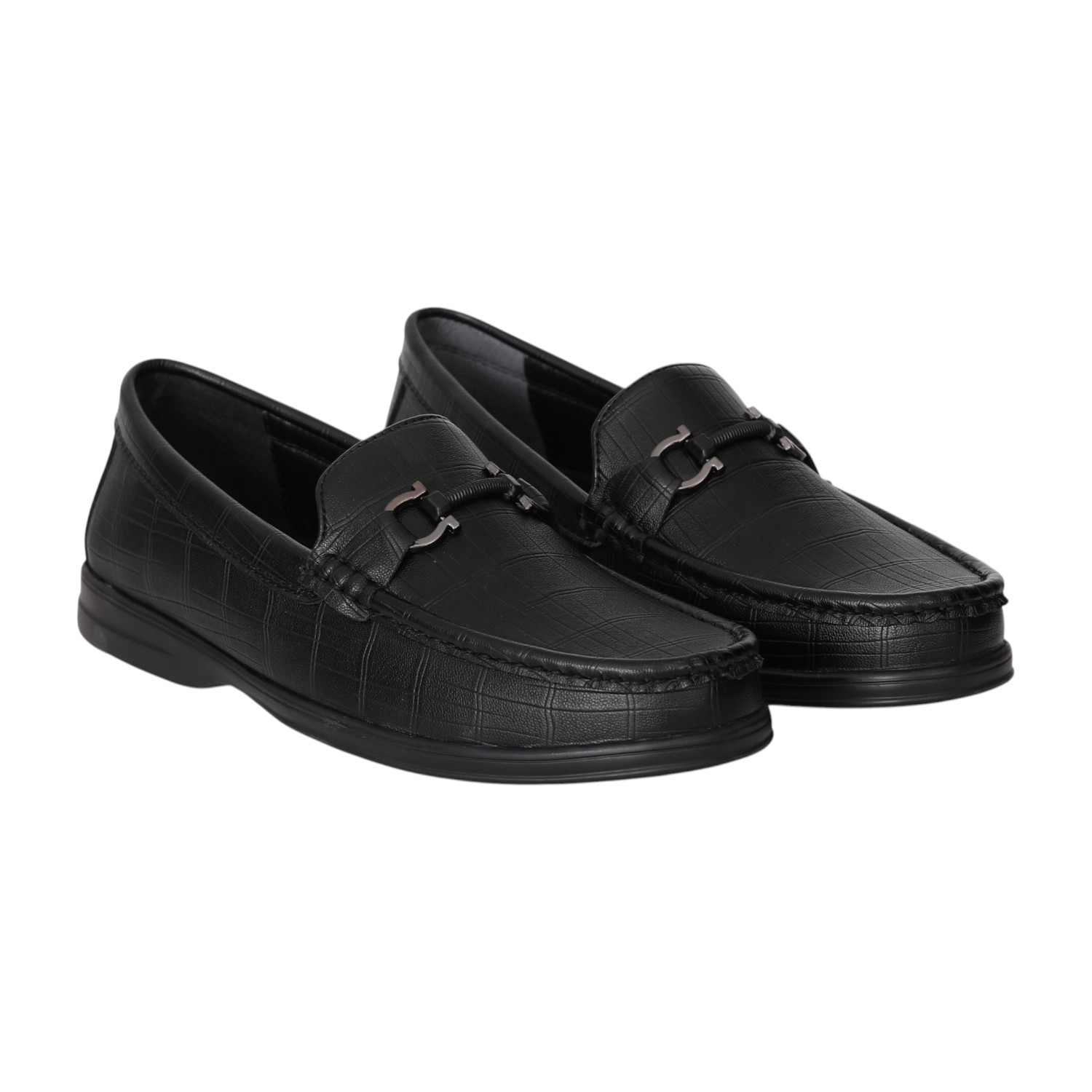 Men Classic Black Bit Loafers