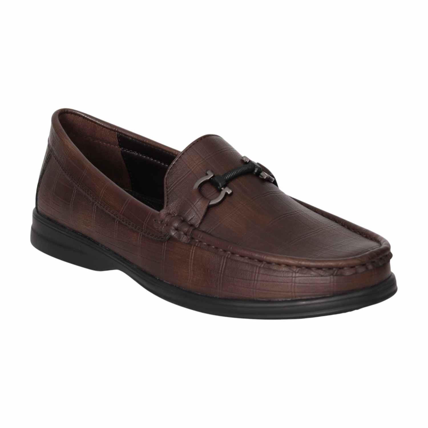 Men Classic Brown Bit Loafers