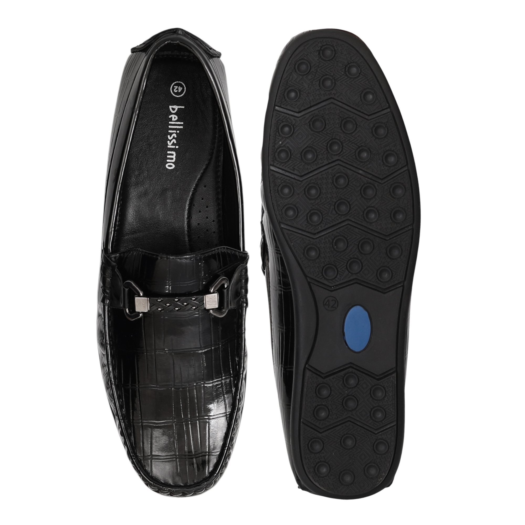 Men Black Luxe Loafers