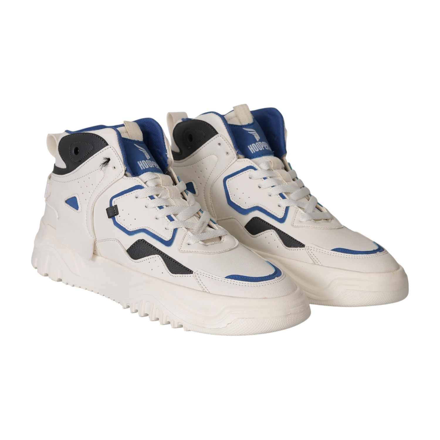 Men's White Storm High-Top Sneakers