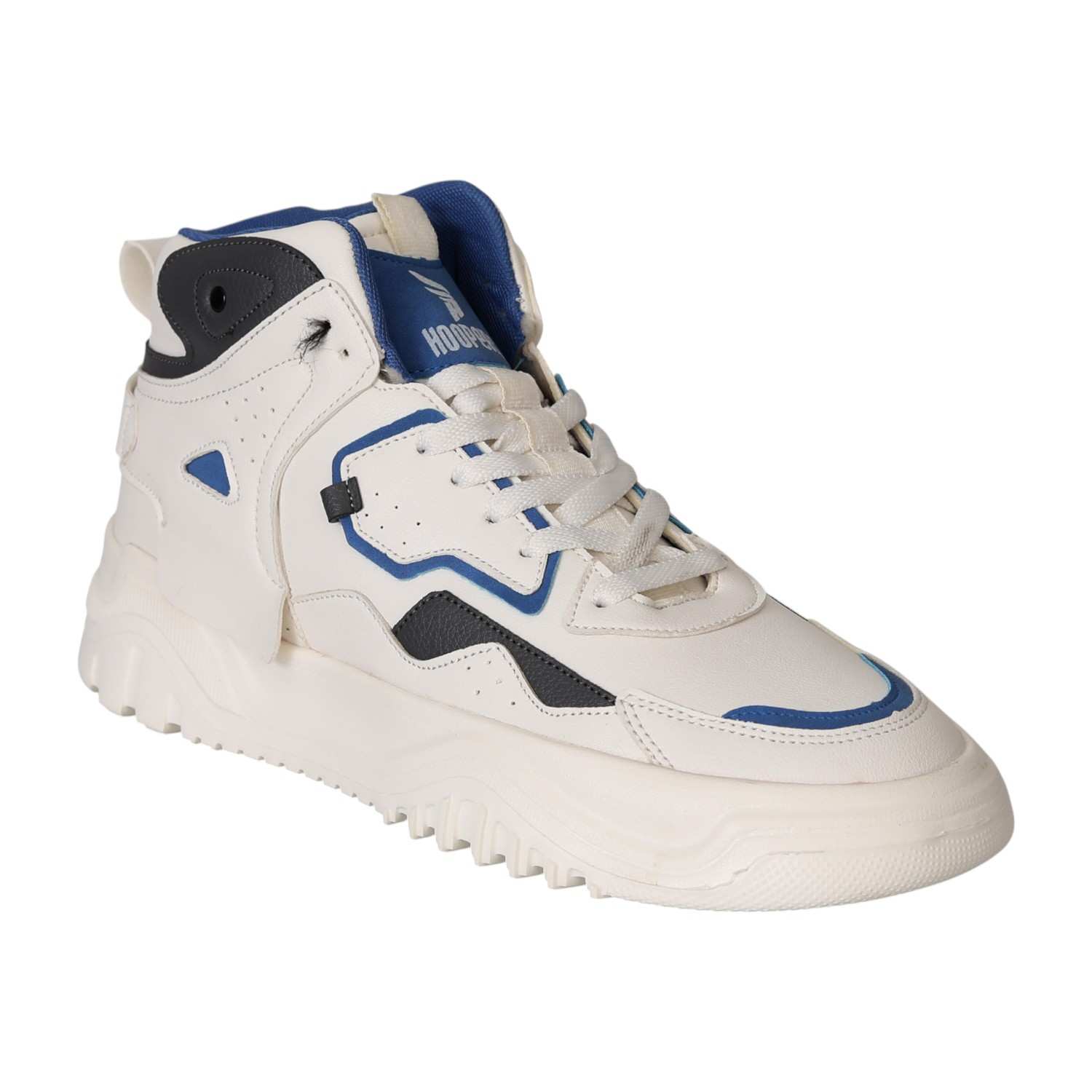 Men's White Storm High-Top Sneakers