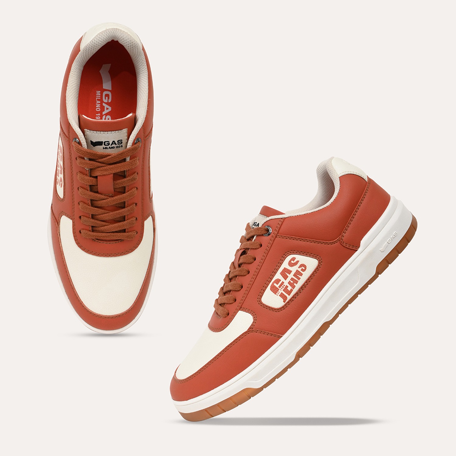 Men ZenithFlex White Red Sneakers