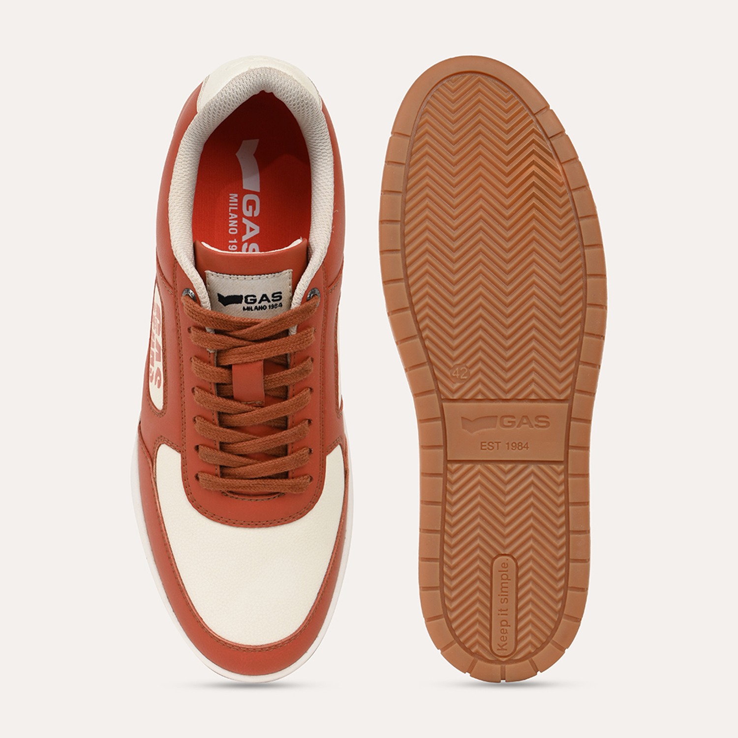 Men ZenithFlex White Red Sneakers