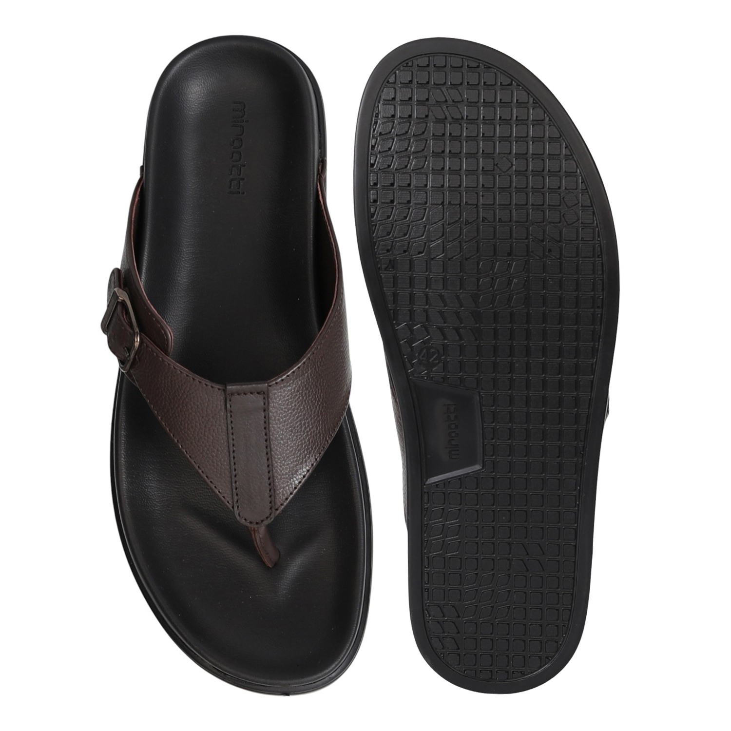 Men Brown Classic Flip-Flop Sandals