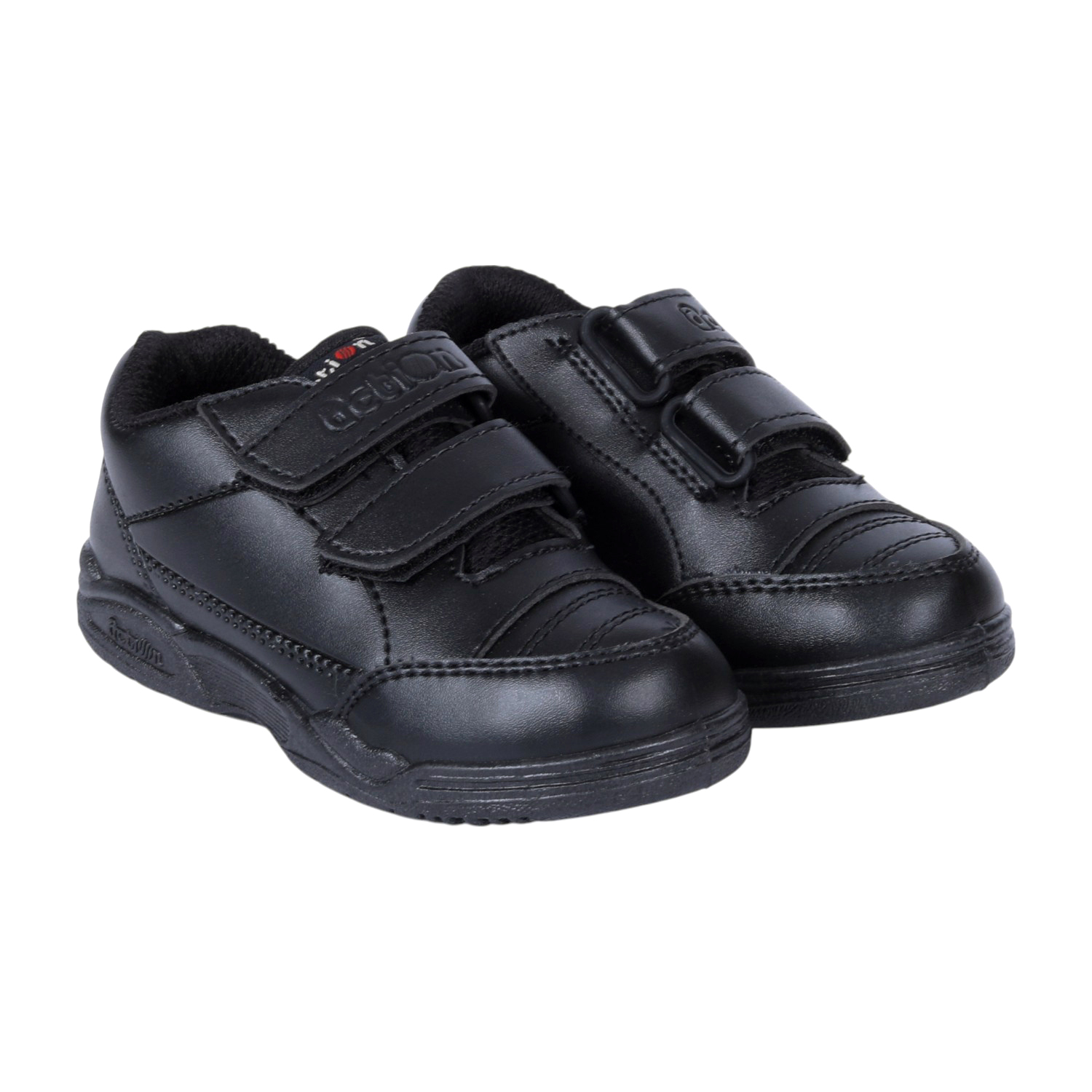 Black Velcro School Shoes For Kids