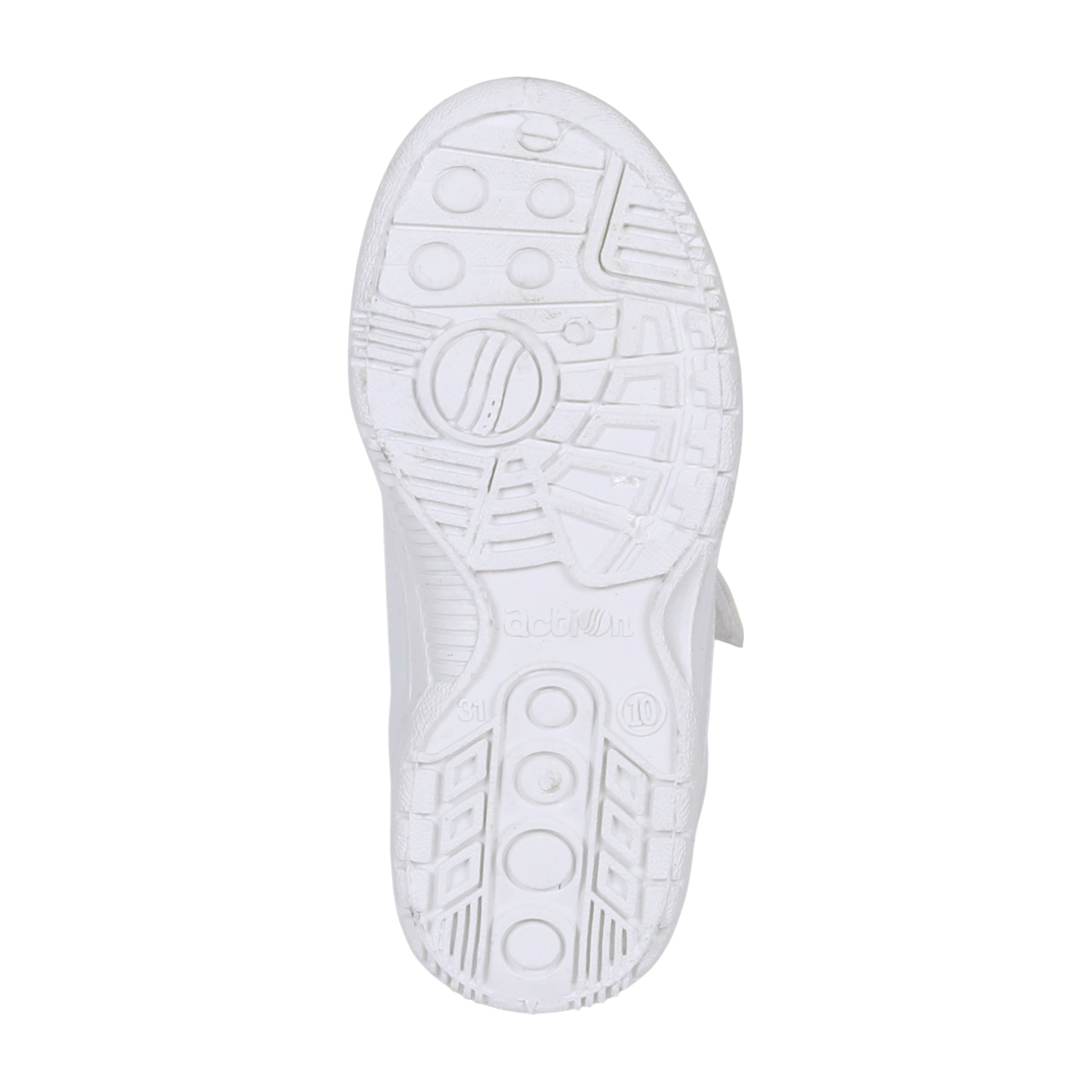 White Velcro Shool Shoes For Kids