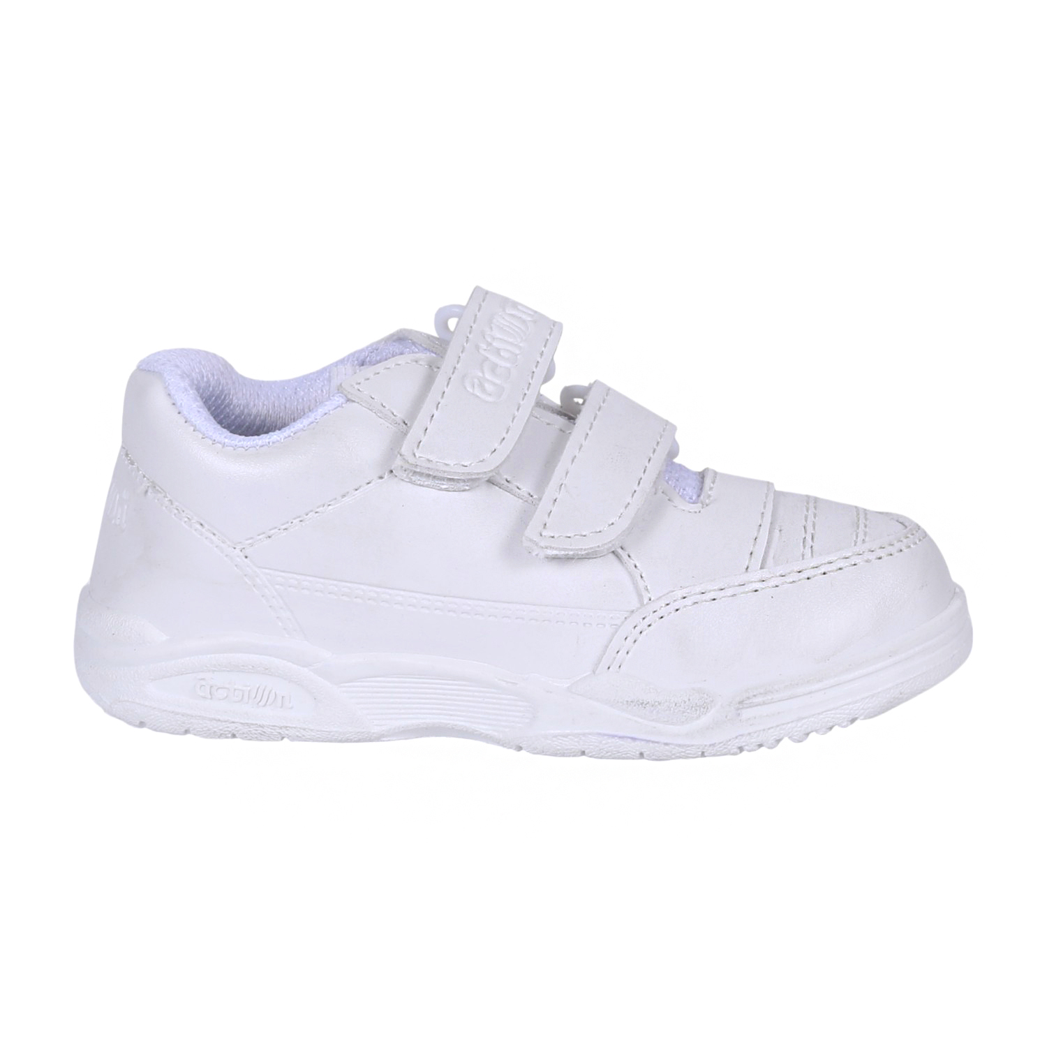 White Velcro Shool Shoes For Kids