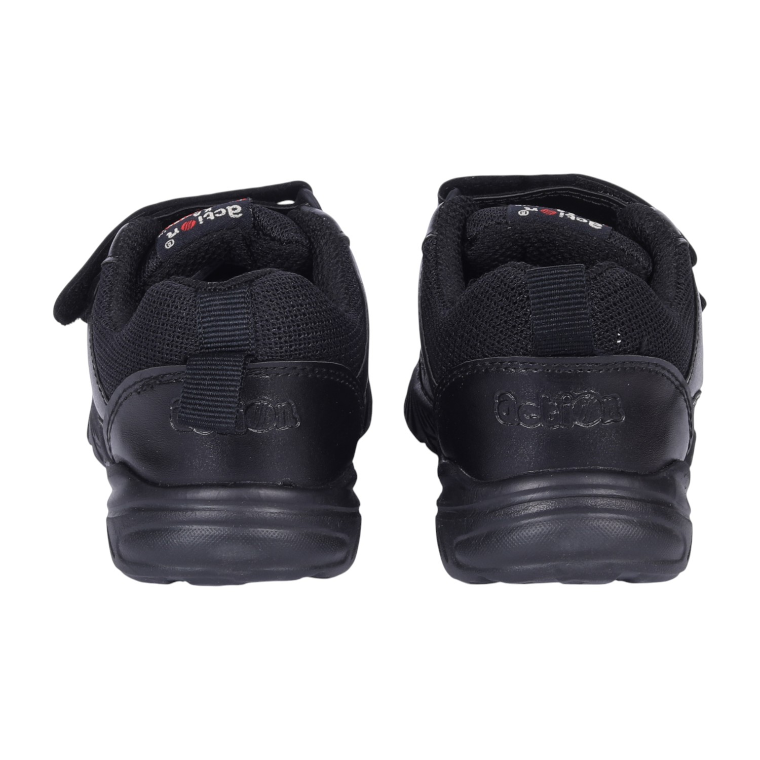 Black Velcro School Shoes For Kids