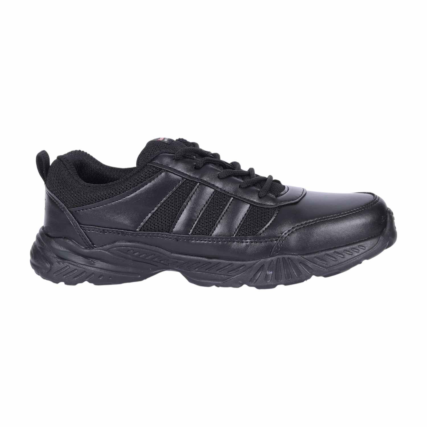Black Velcro School Shoes For Kids