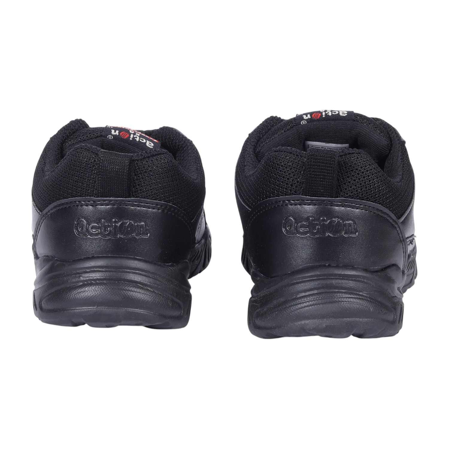 Black Velcro School Shoes For Kids