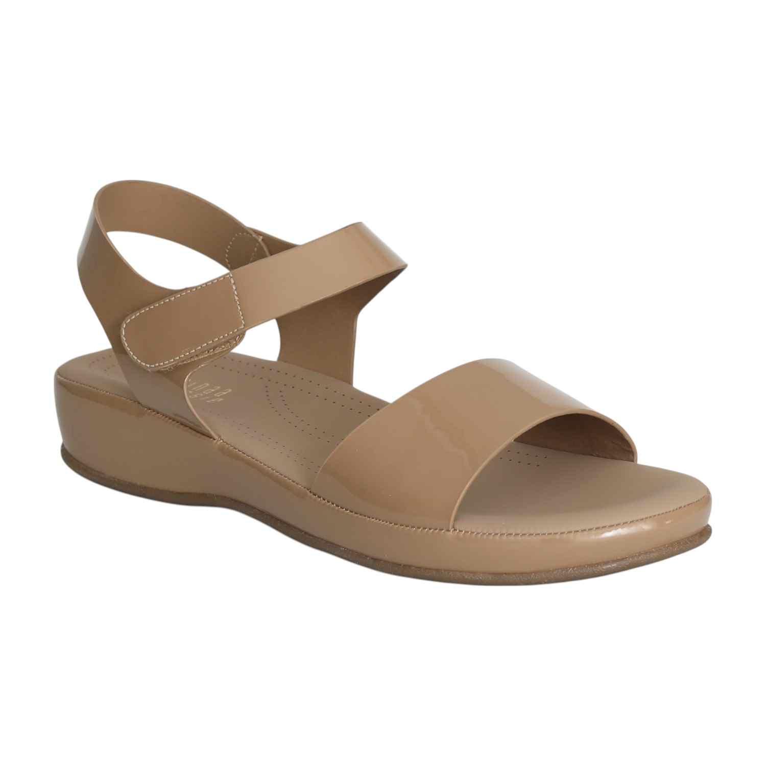 Women’s Chickoo Glossy Strap Sandals