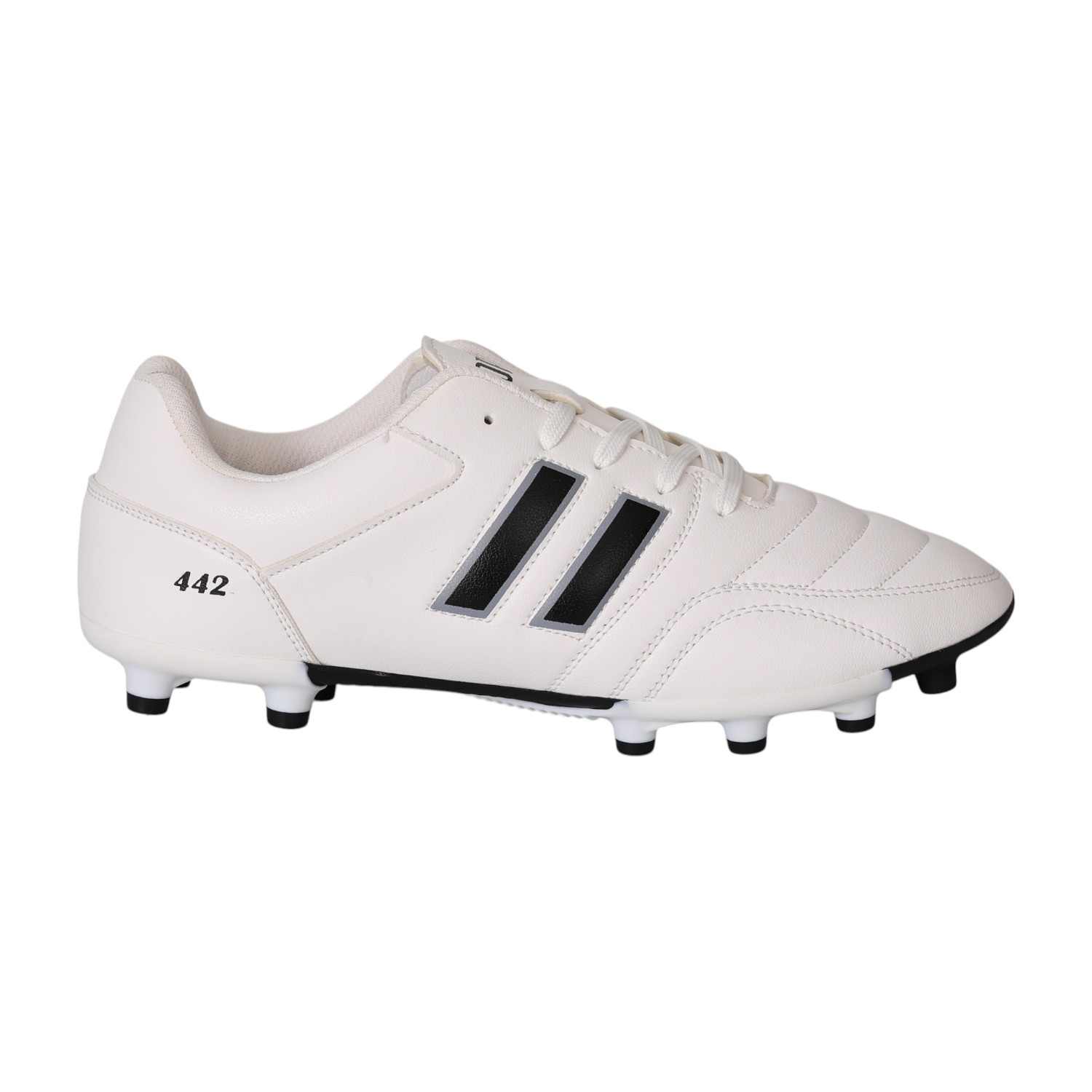 Men’s Classic 442 White & Black Football Studs