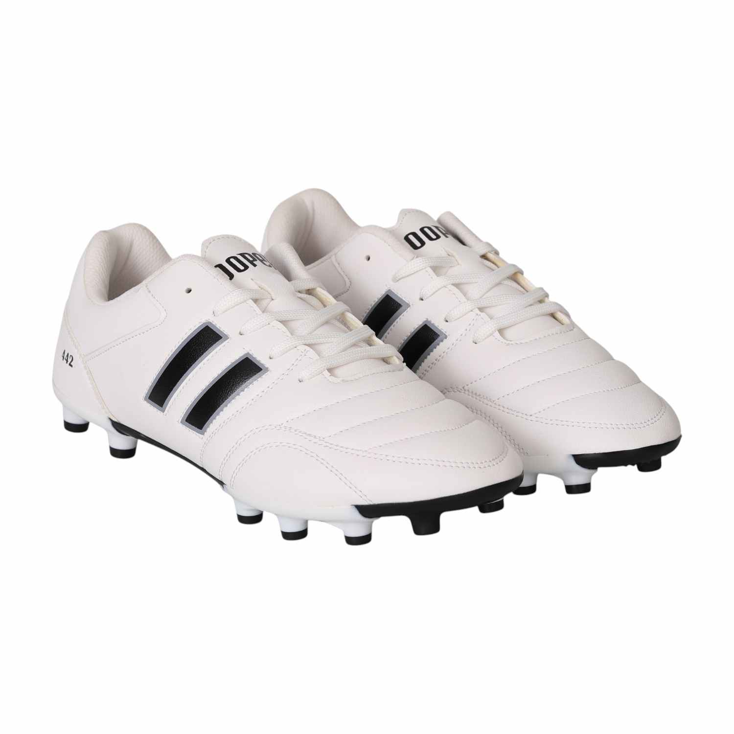 Men’s Classic 442 White & Black Football Studs