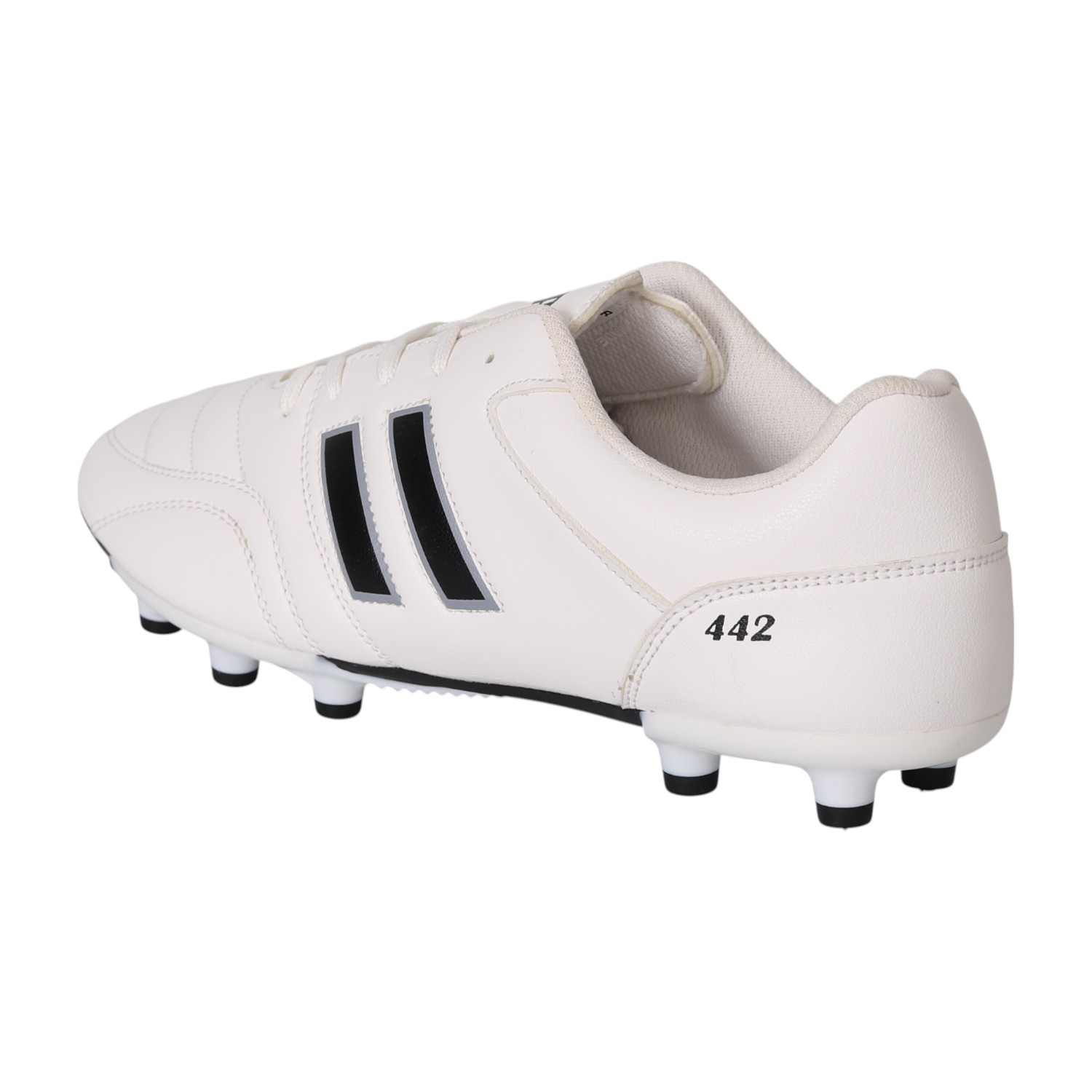 Men’s Classic 442 White & Black Football Studs