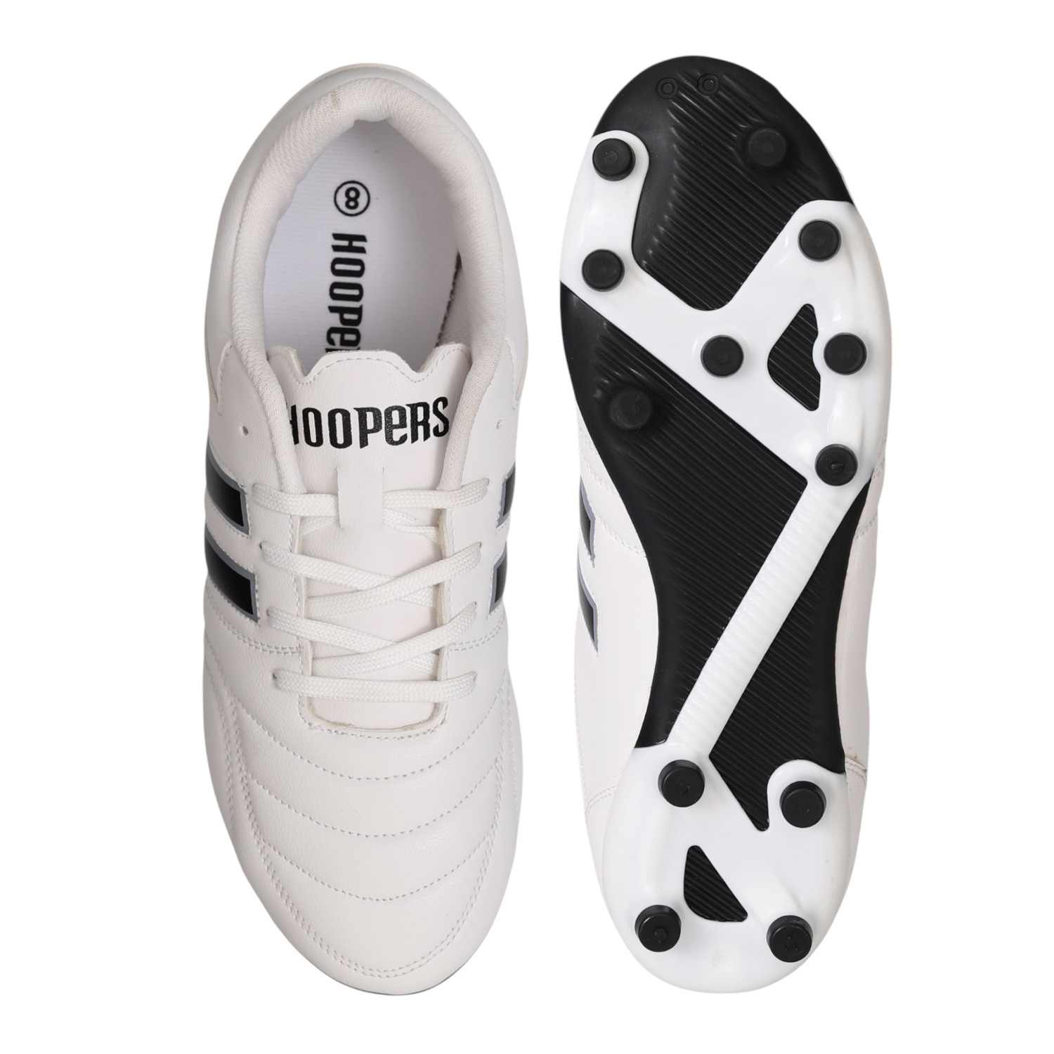 Men’s Classic 442 White & Black Football Studs