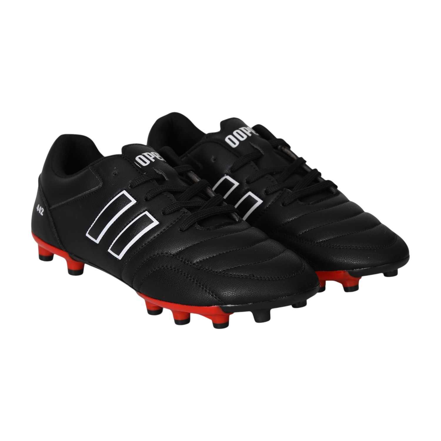 Men’s Classic 442 Black & Red Football Studs