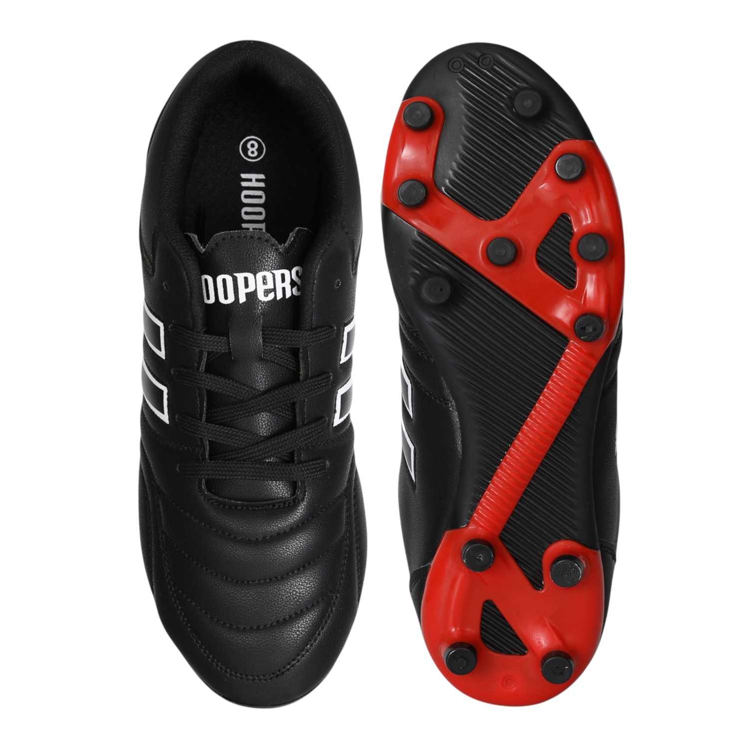 Men’s Classic 442 Black & Red Football Studs