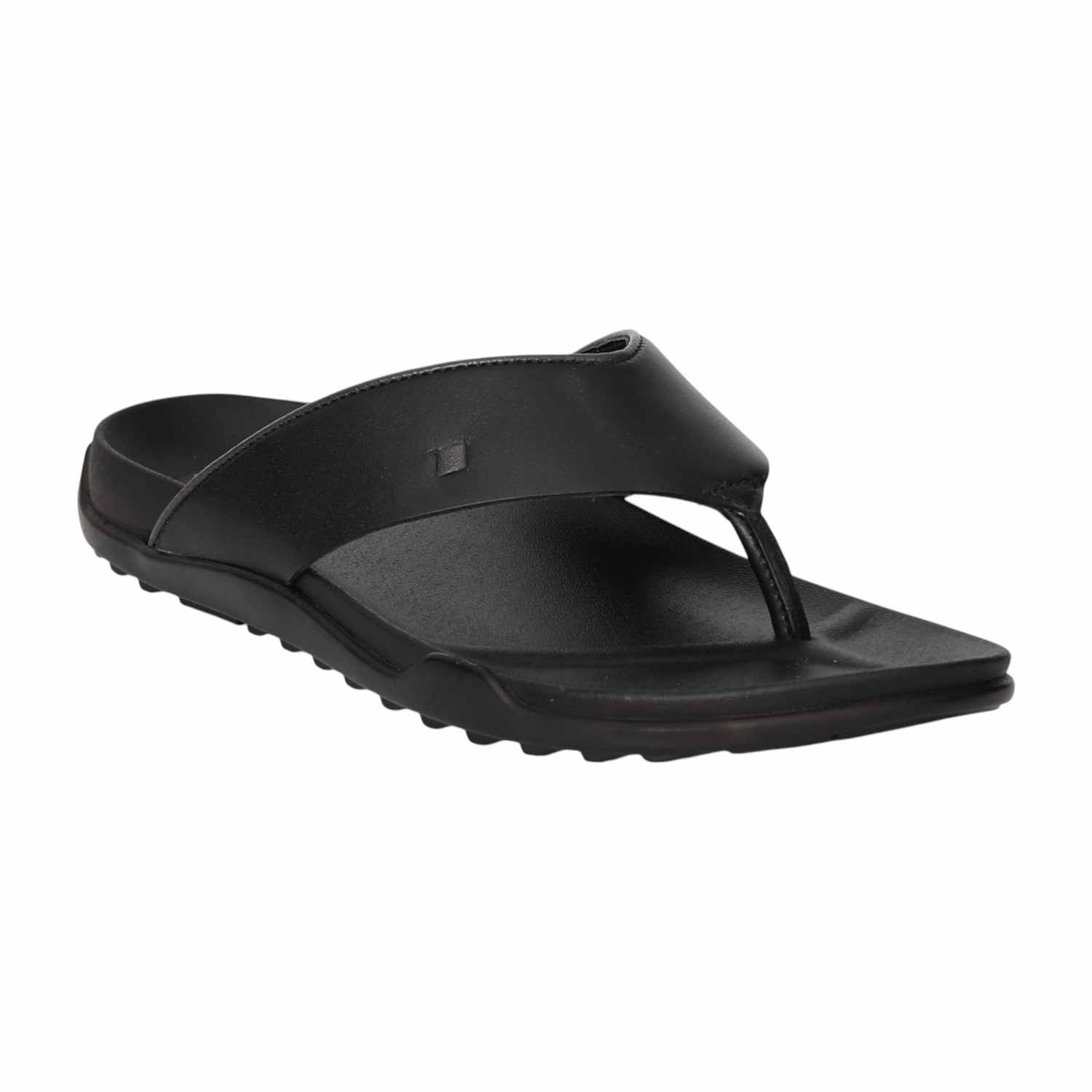 Men Raven Black Comfort Thong Sandals