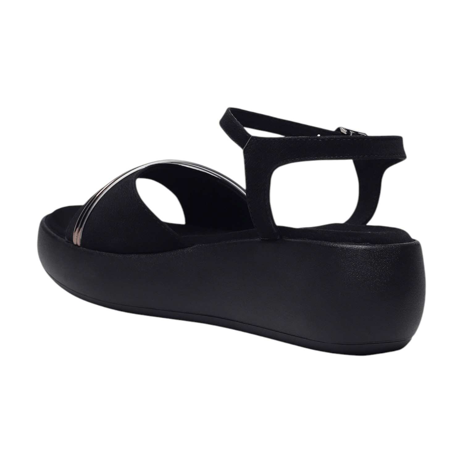 Monrow Kaylee Black Flatform Heels