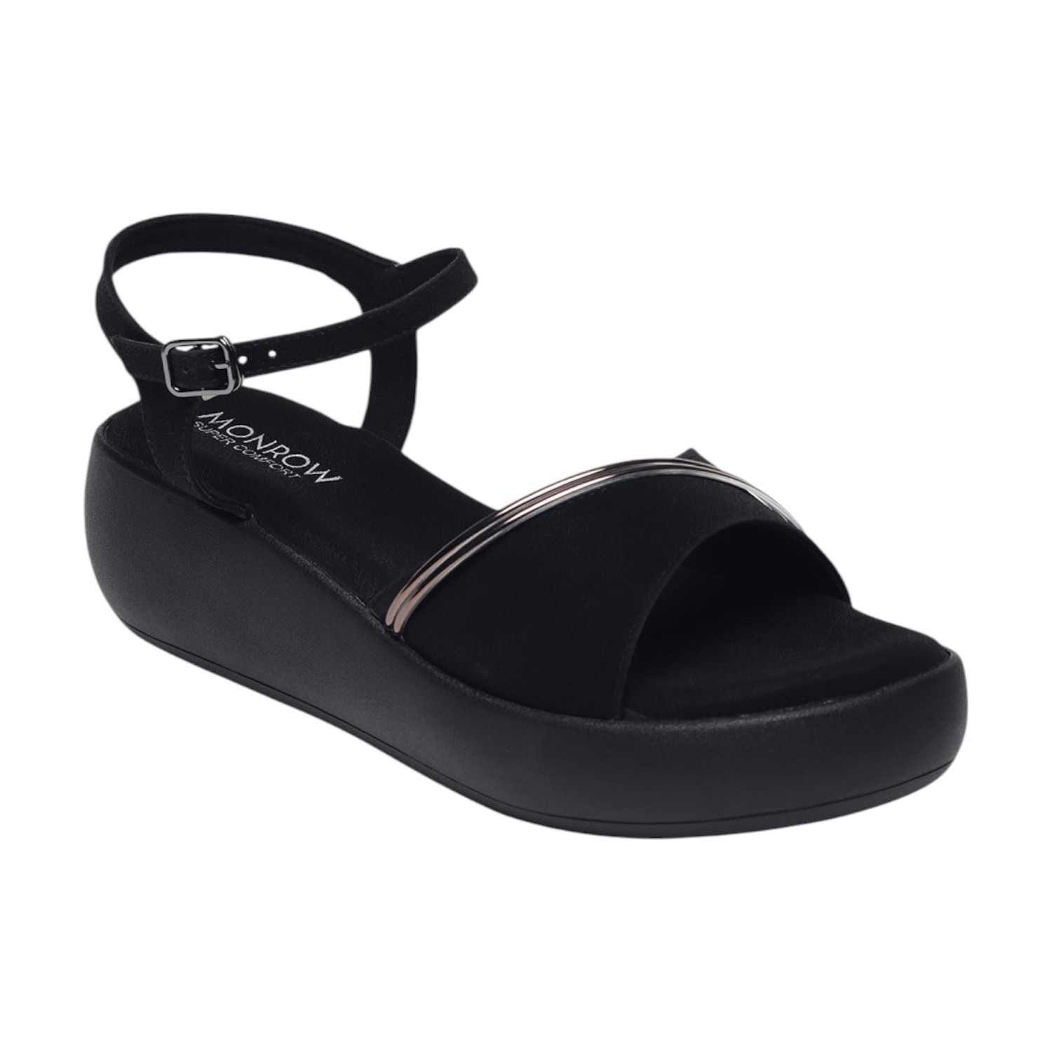 Monrow Kaylee Black Flatform Heels