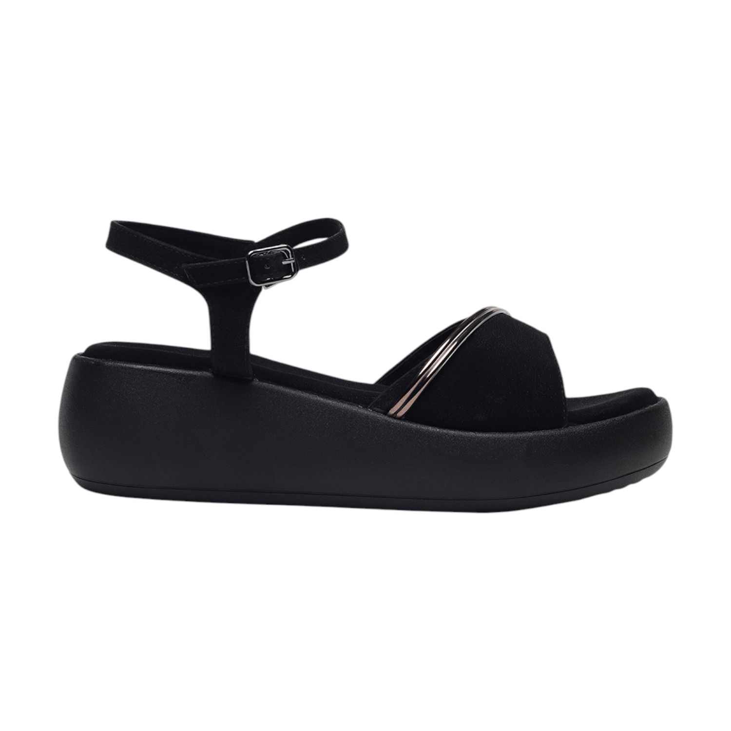 Monrow Kaylee Black Flatform Heels