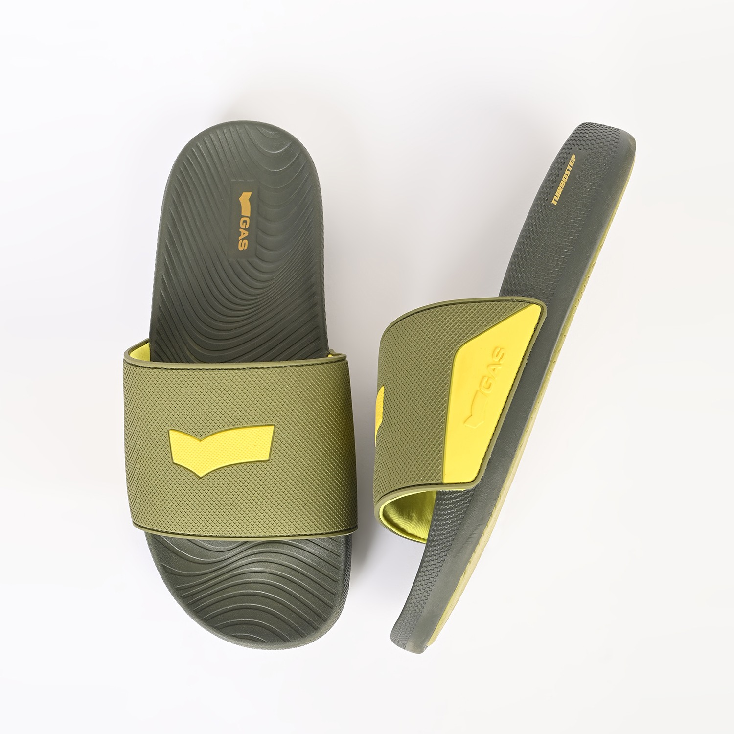 Men's Breeze X Green Slides