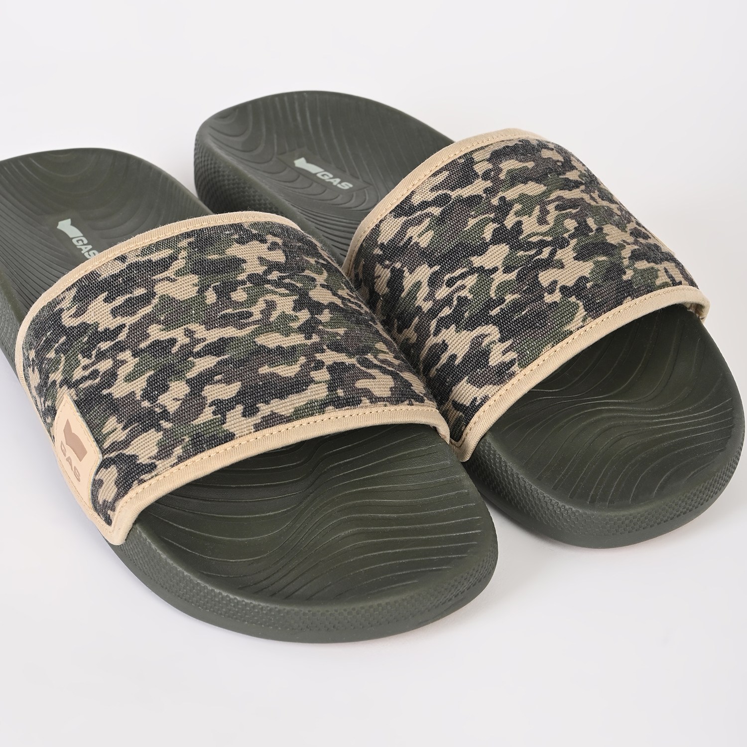 Men's NeoSplash Olive Beige Slides