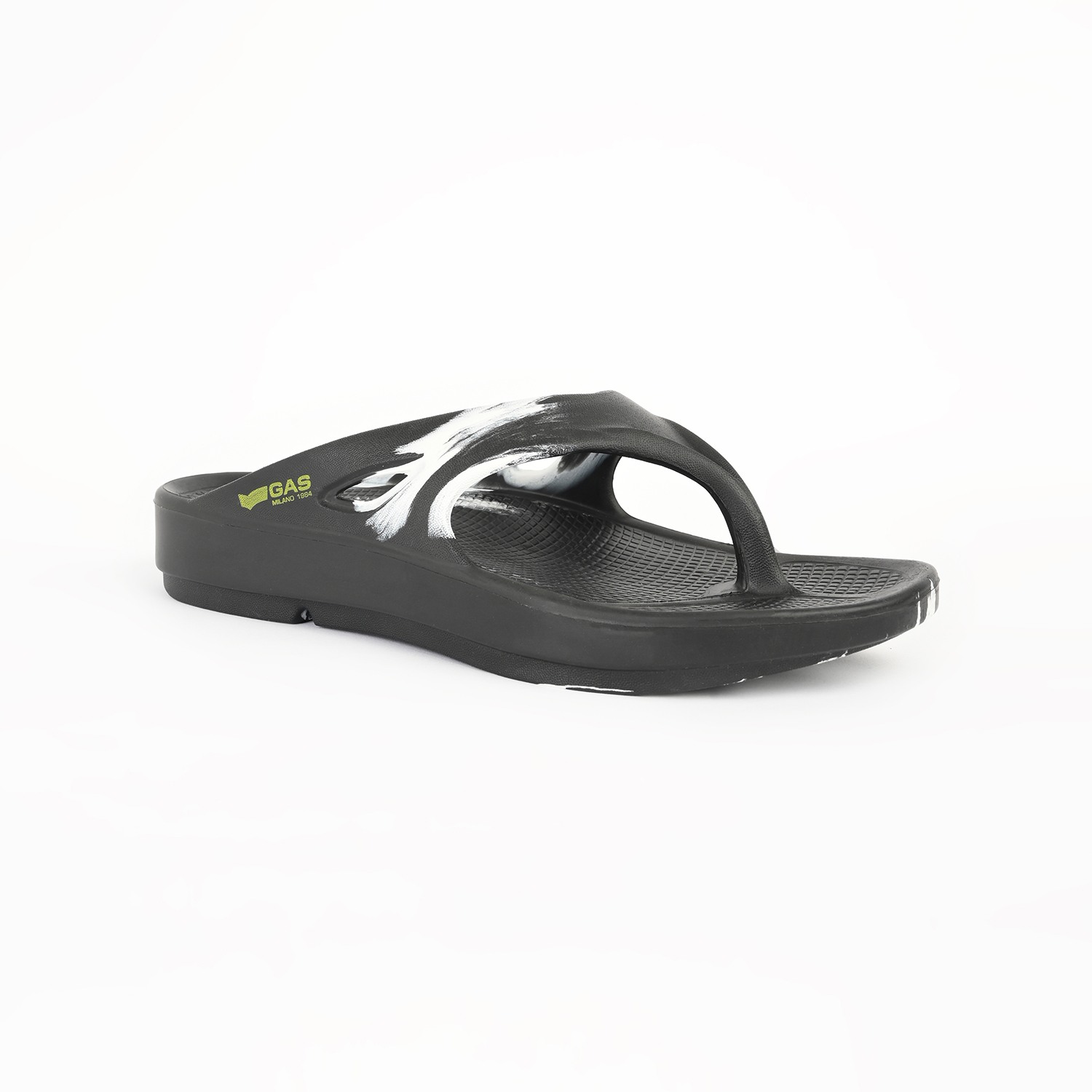 Men StormSlip White black Flip flops