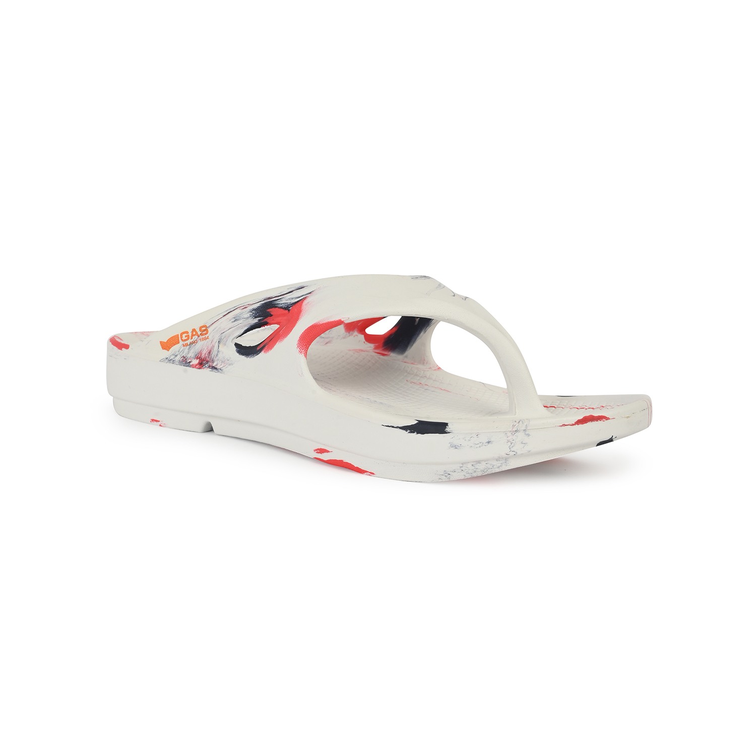 Men StormSlip White red Flip flops