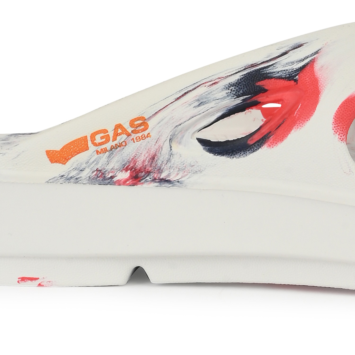 Men StormSlip White red Flip flops