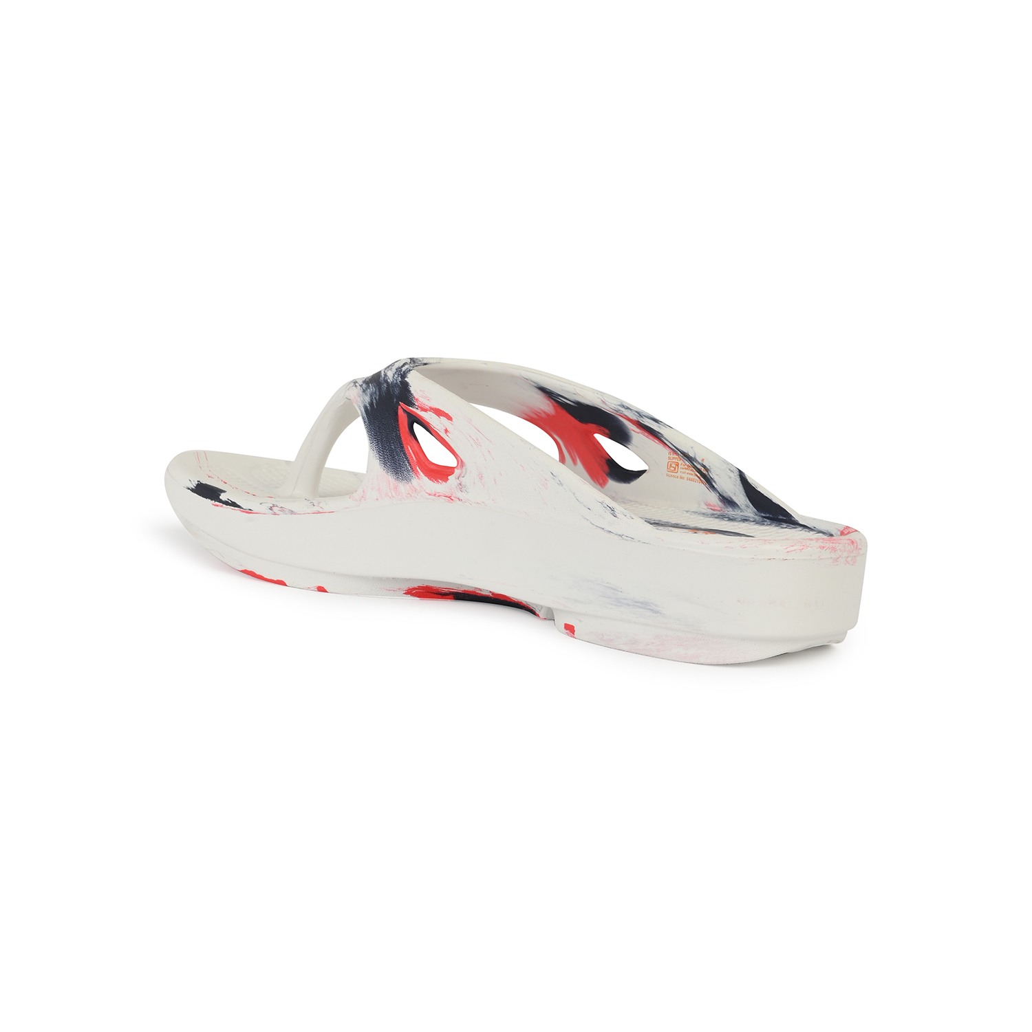 Men StormSlip White red Flip flops