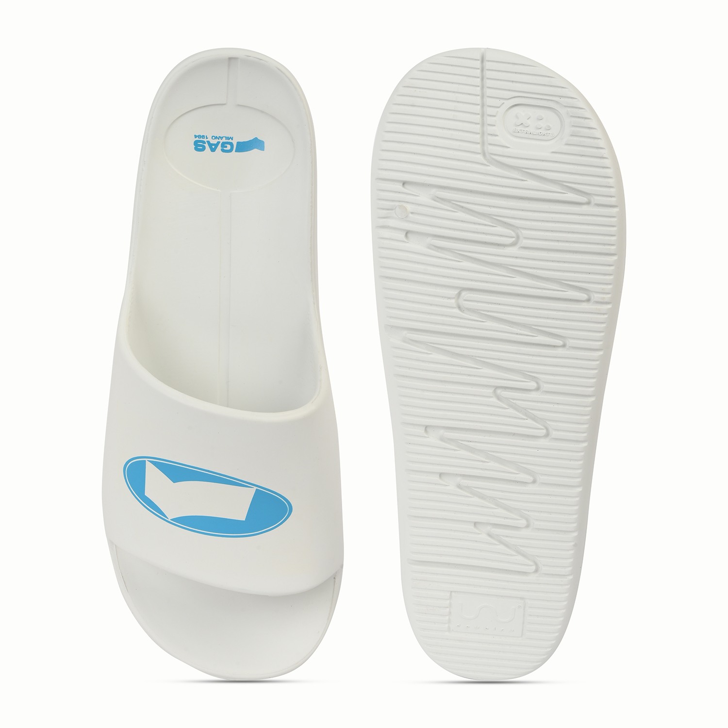 Men AquaDrift White Sliders