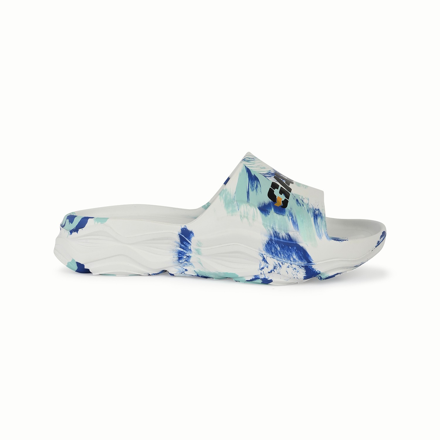 Men Float Mode White blue Sliders